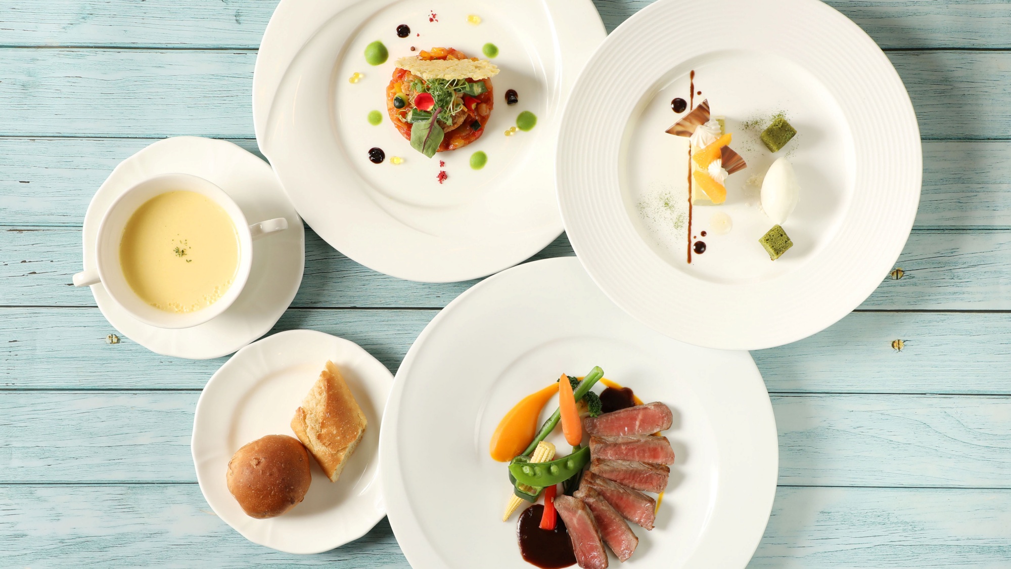 4/29(木)～6/30(火)　ハーフコースランチ～エルブ肉～