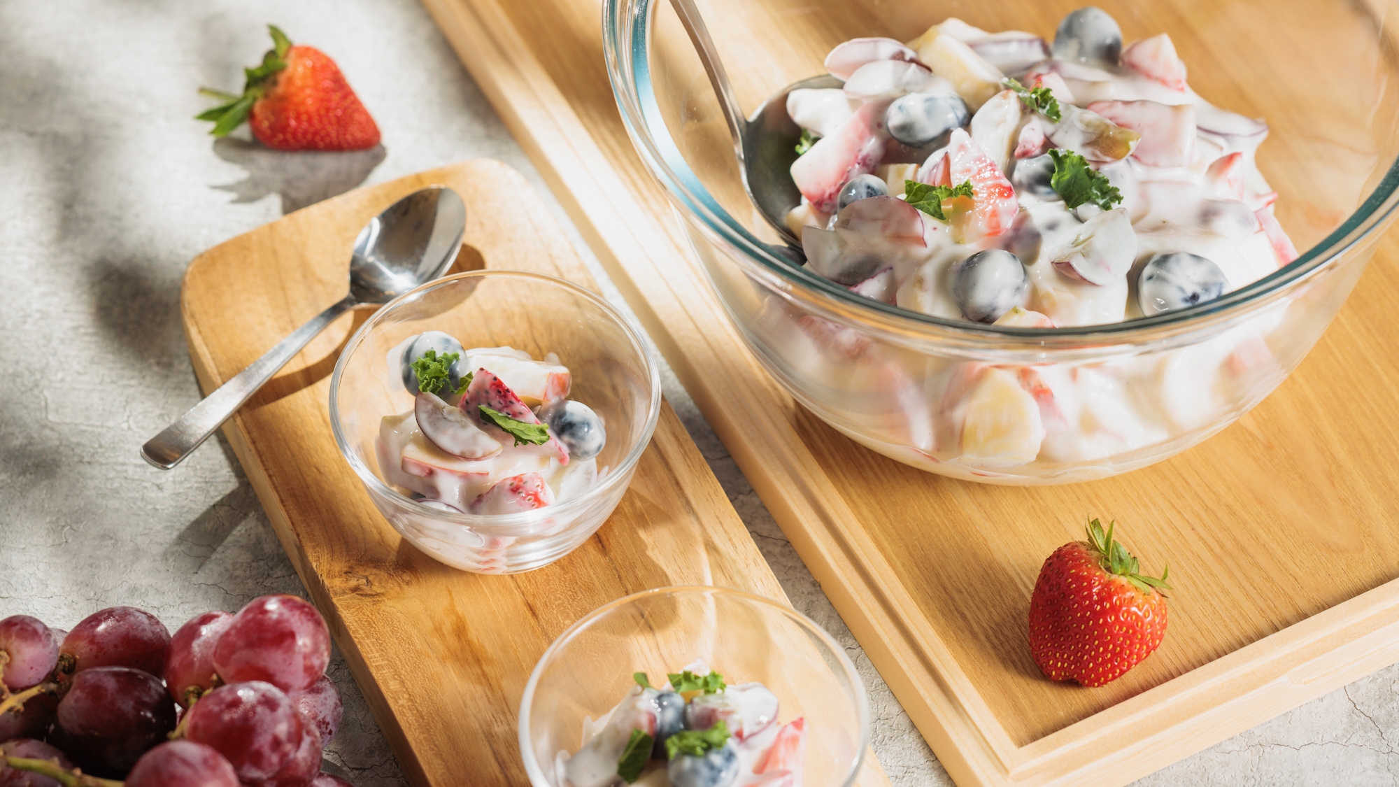 【朝食】エナジーフルーツサラダヨーグルト