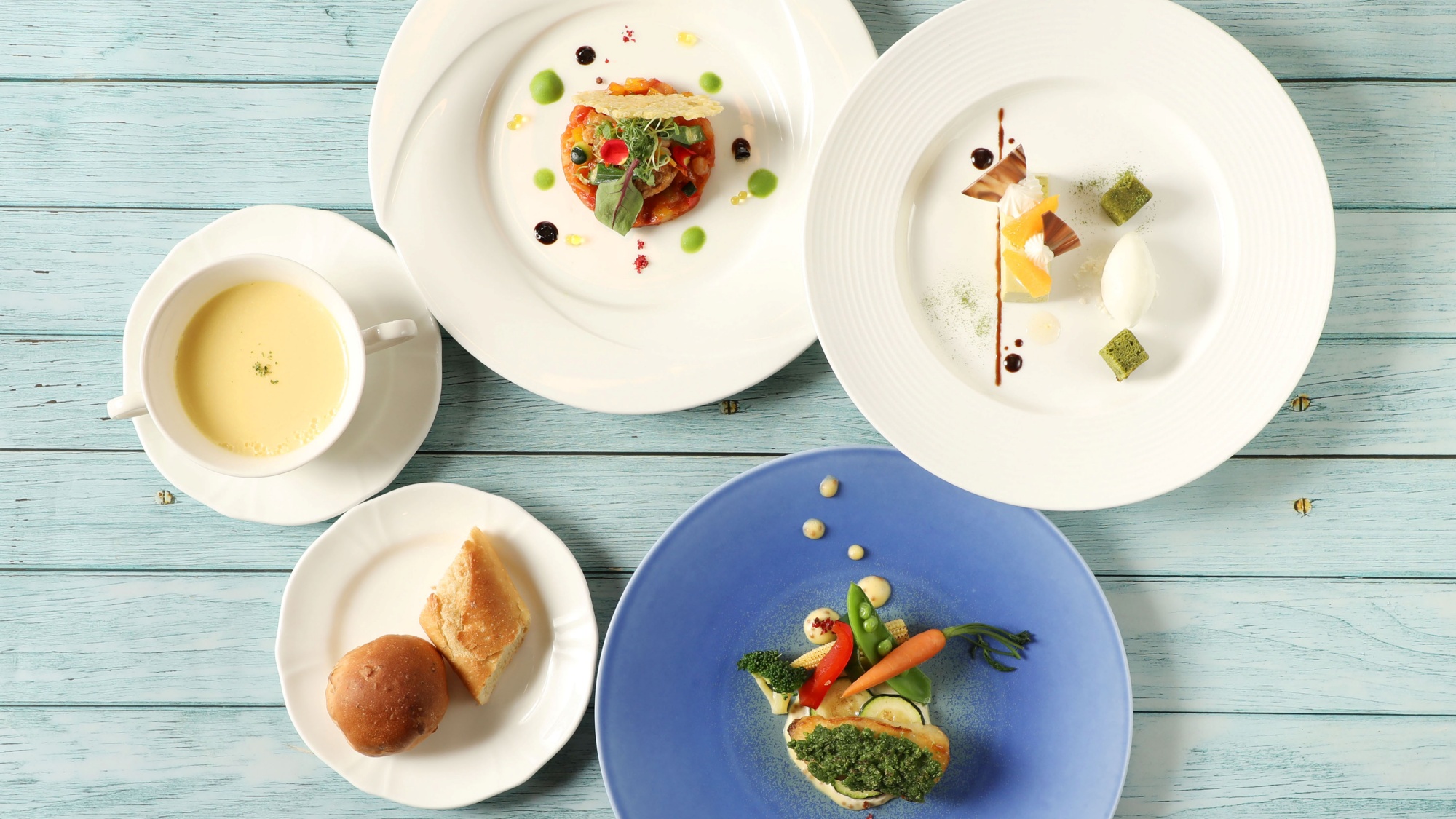 4/29(木)～6/30(火)　ハーフコースランチ～エルブ魚～