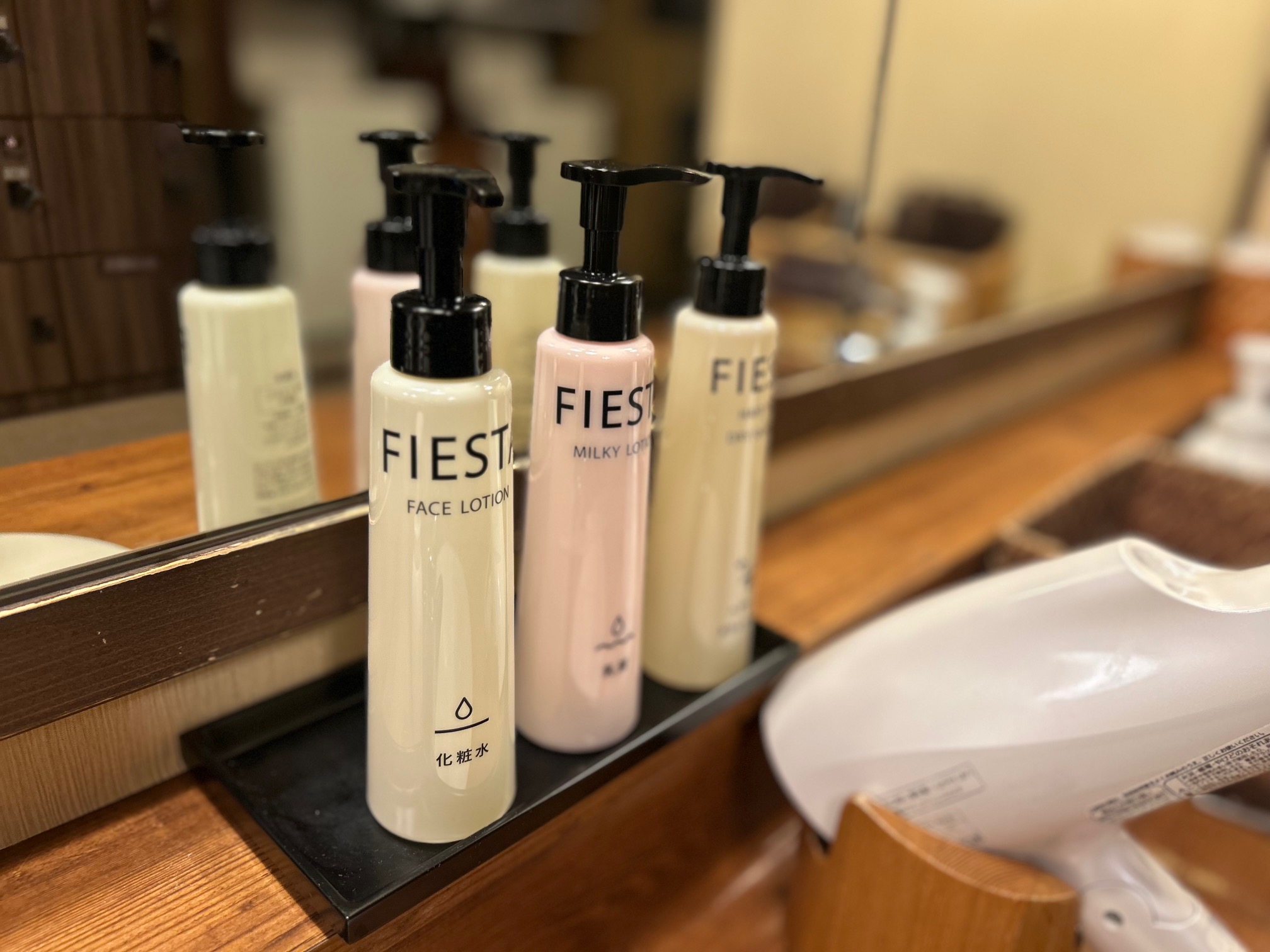 男性大浴場パウダーブース