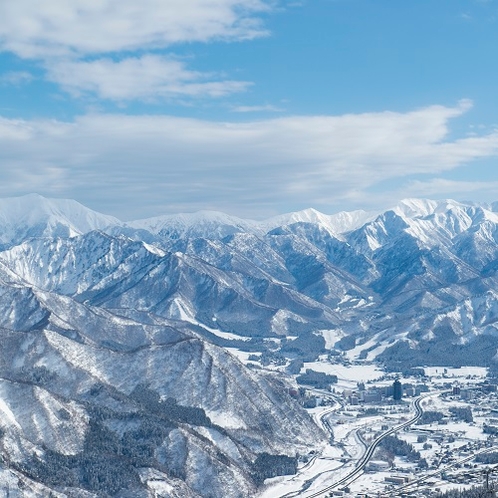 GALA湯沢スキー場からの眺め
