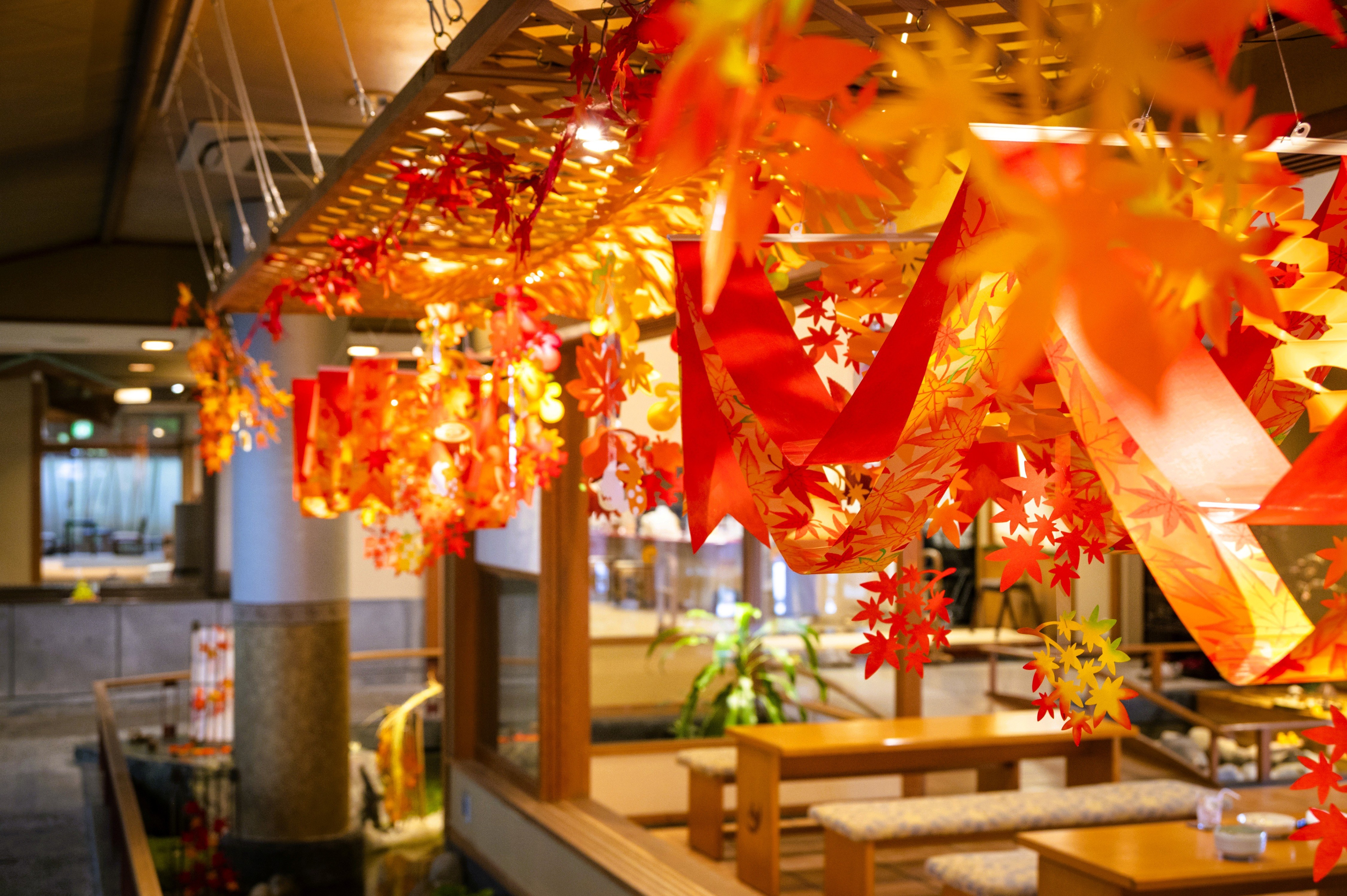 秋を彩るエントランス