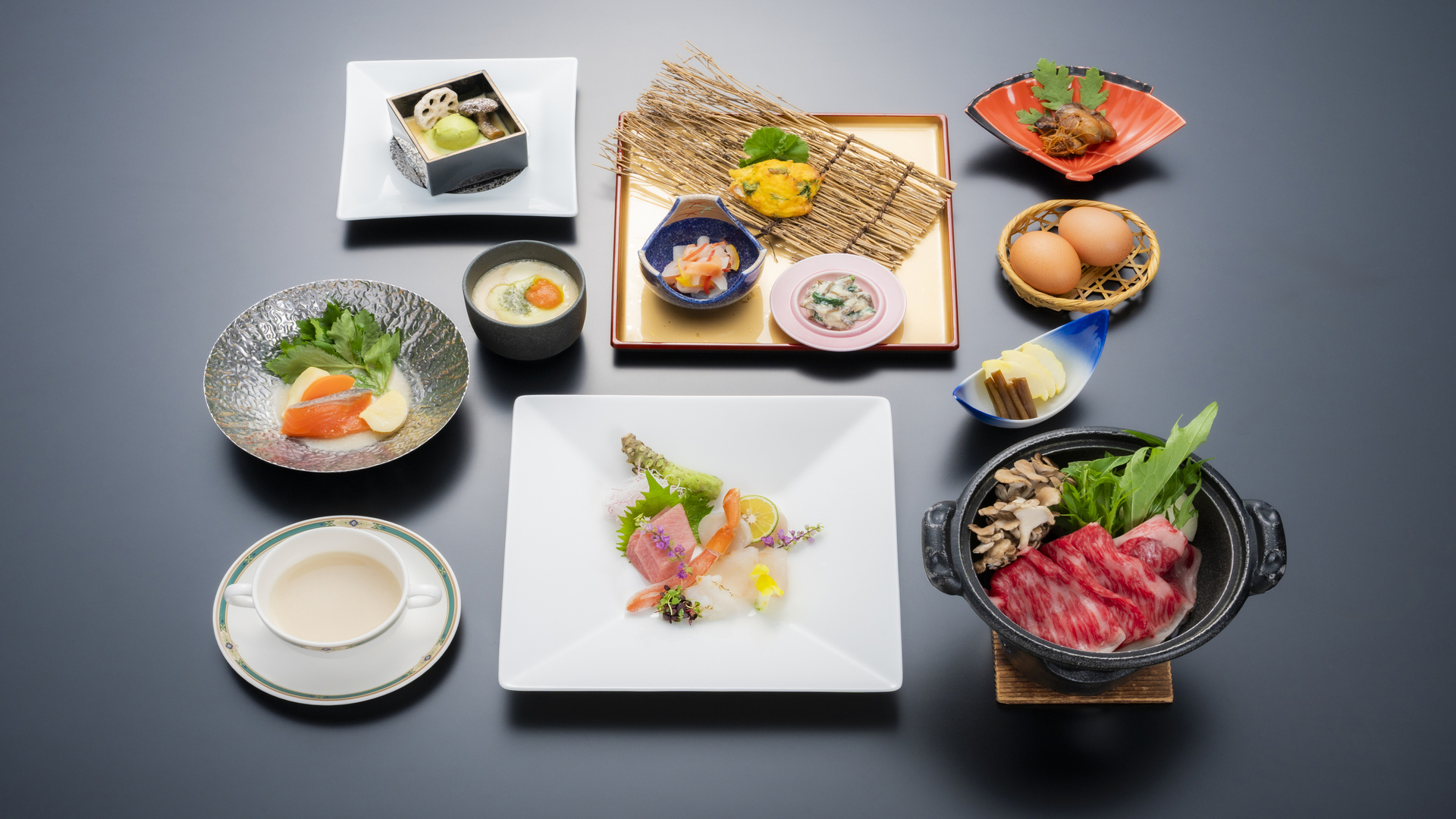 冬の待ち月会席（一例）