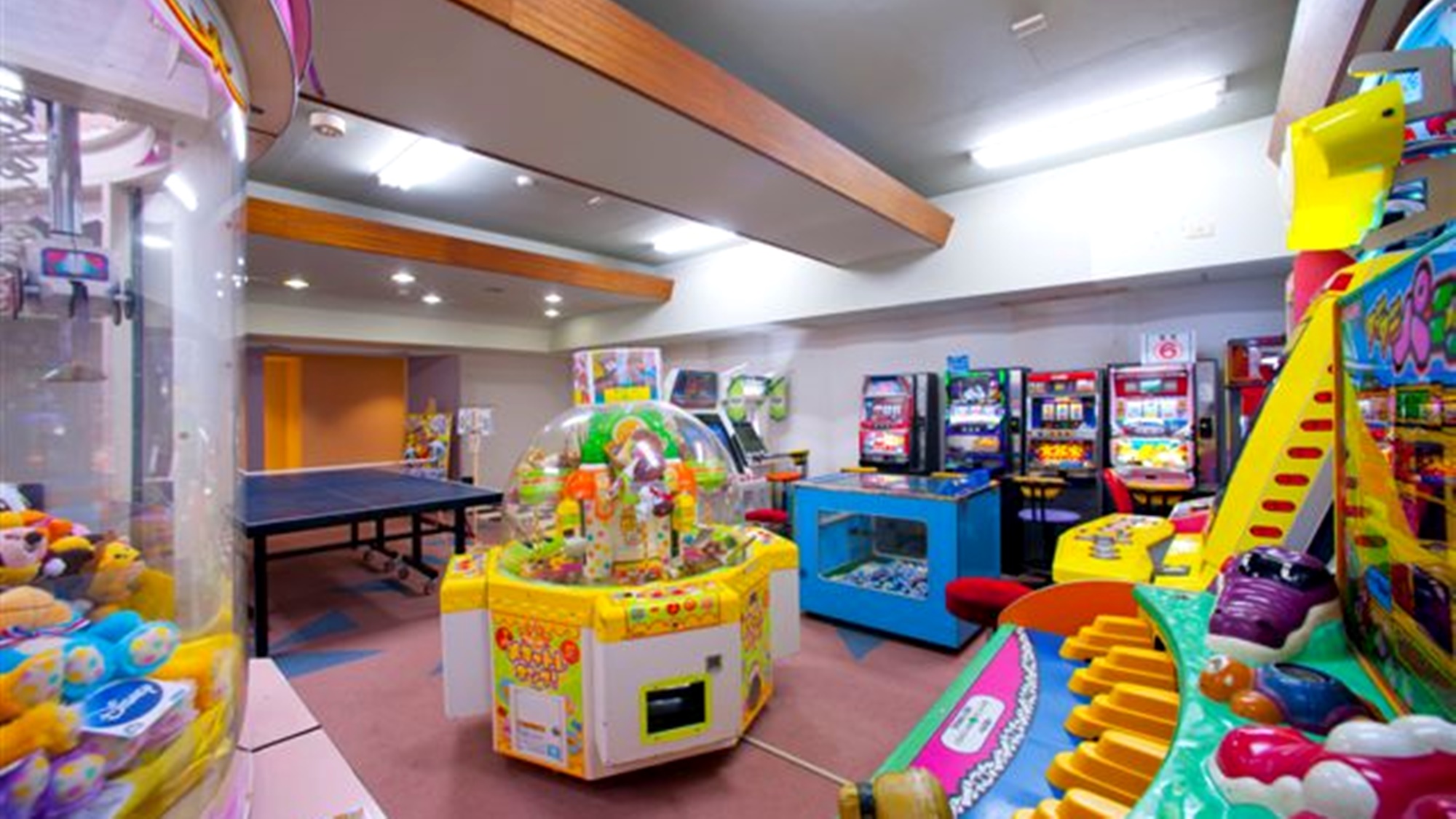 *【ゲームコーナー】楽しいゲームがいっぱい♪温泉の後はみんなで盛り上がりましょう！