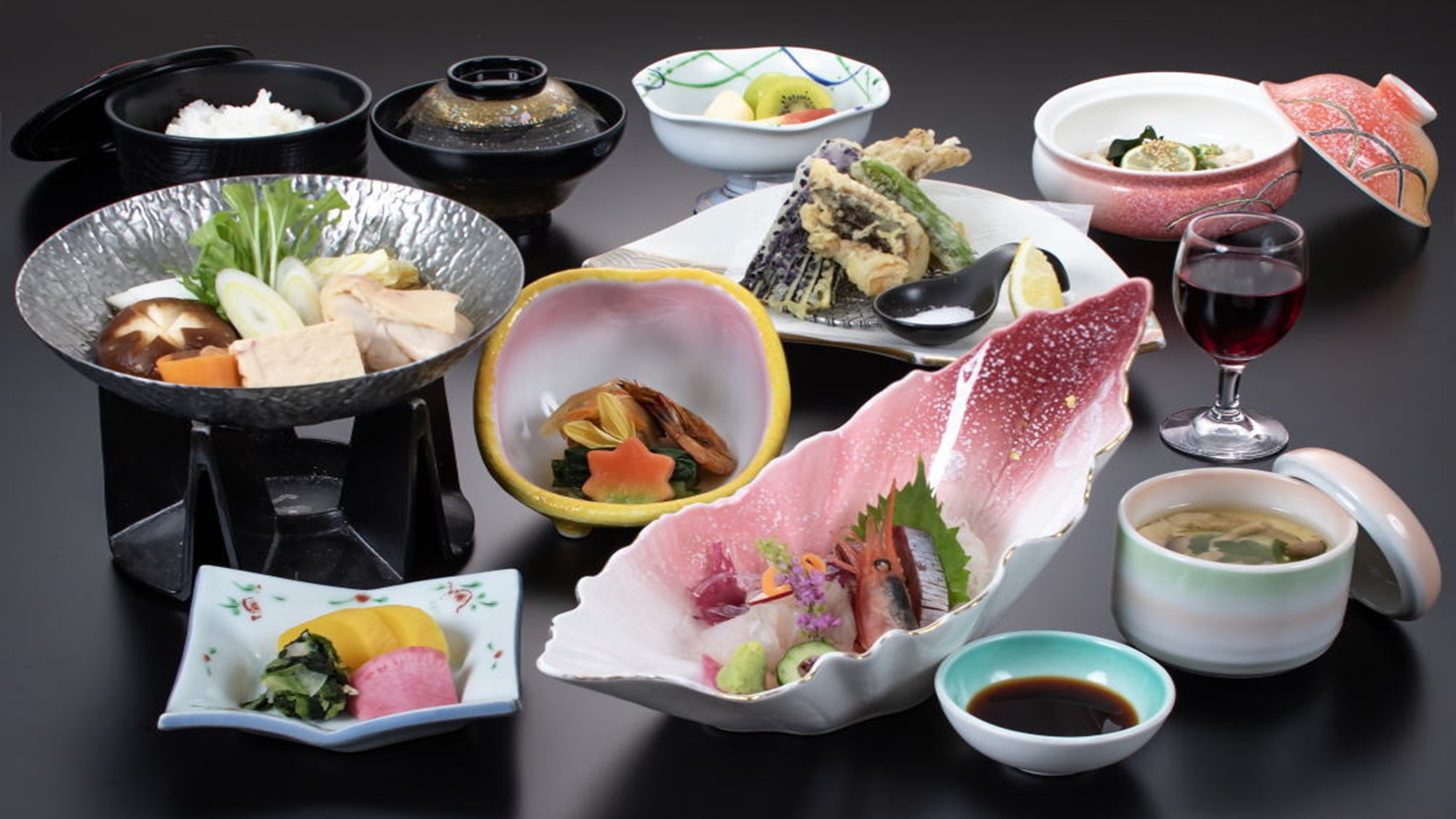 *【くつろぎコース一例】お料理の内容は控えめで十分なシニア、女性にもおすすめ！