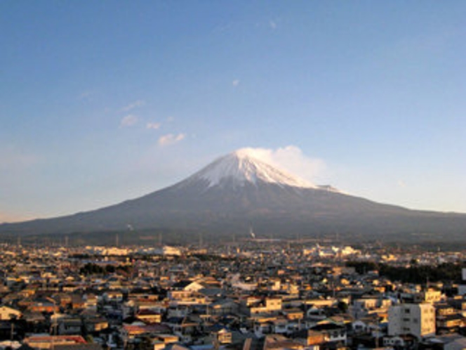 富士山　朝日