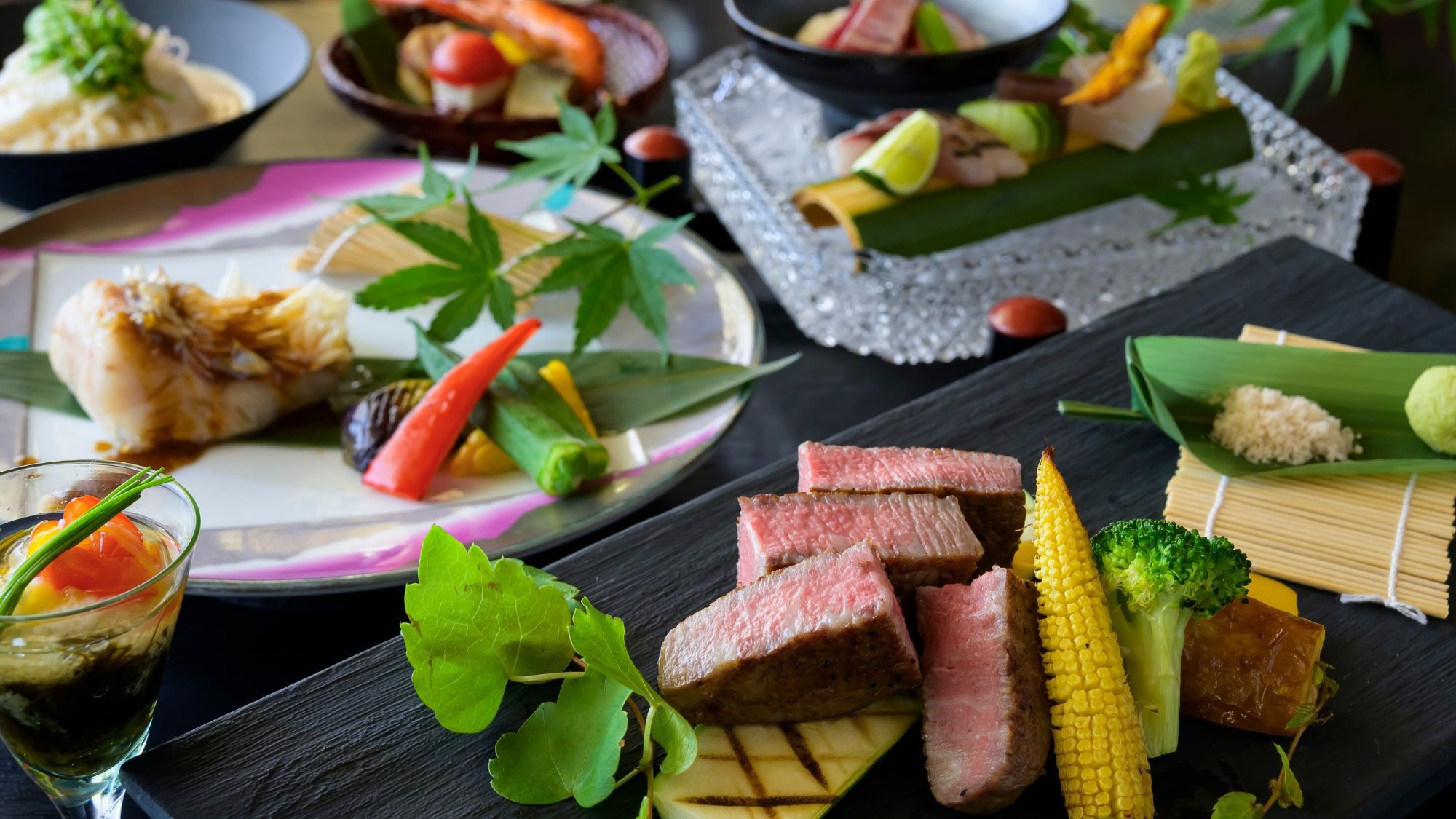 【和の極み会席】鳥取県産和牛ほか、山陰が誇る美味の豪華饗宴〜旅館大橋最上級の会席コース