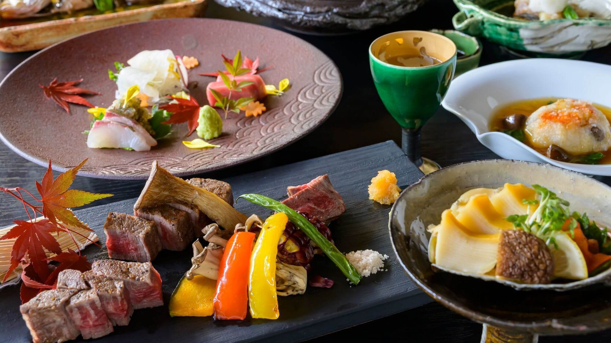 【和の極み会席】鳥取県産和牛ほか、山陰が誇る美味の豪華饗宴〜旅館大橋最上級の会席コース