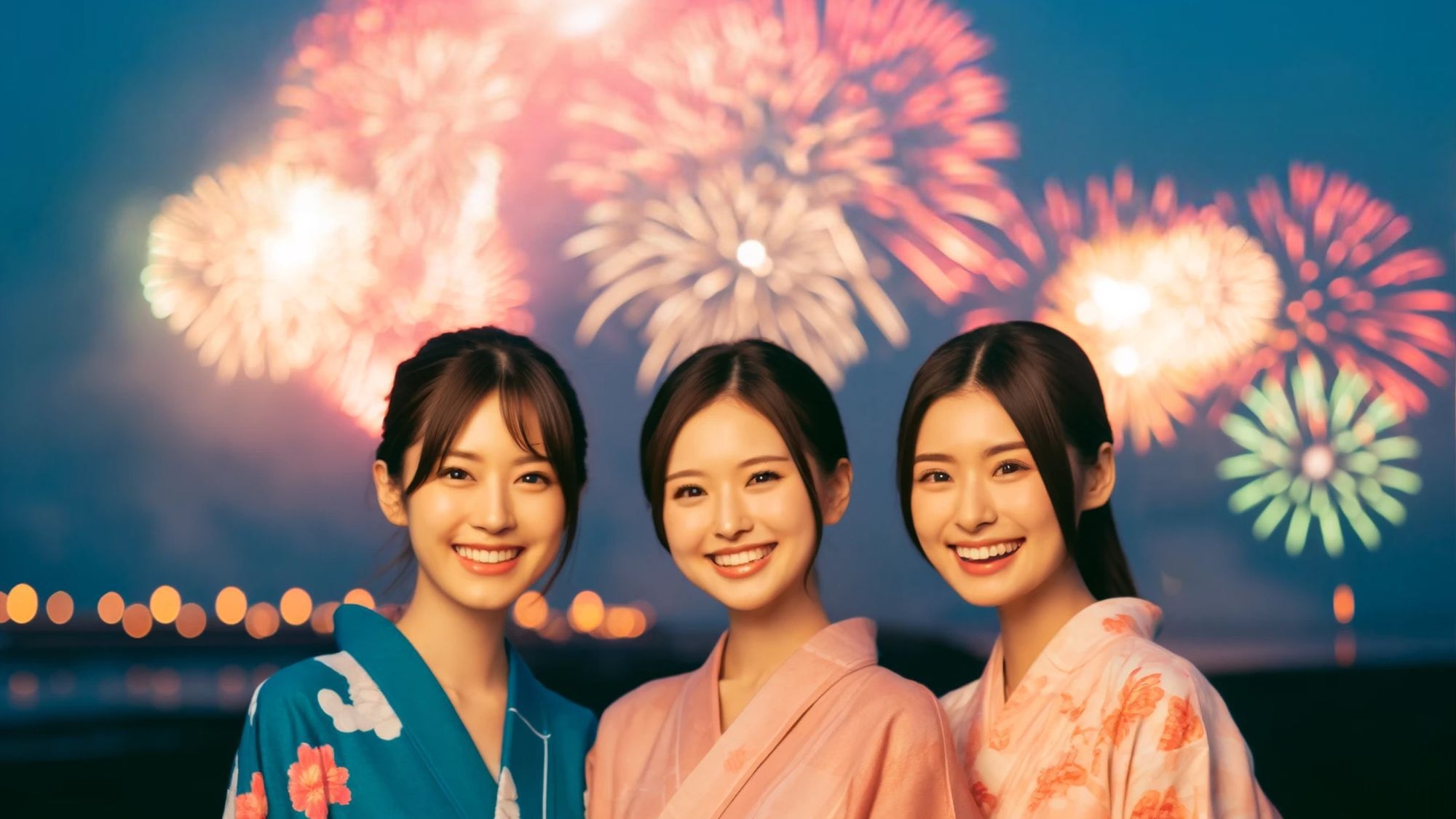 【夏のグループ旅行】4名様以上がお得〜ご家族・ご友人と楽しむ三朝温泉夏祭り＆打上花火＜旬彩会席＞ 
