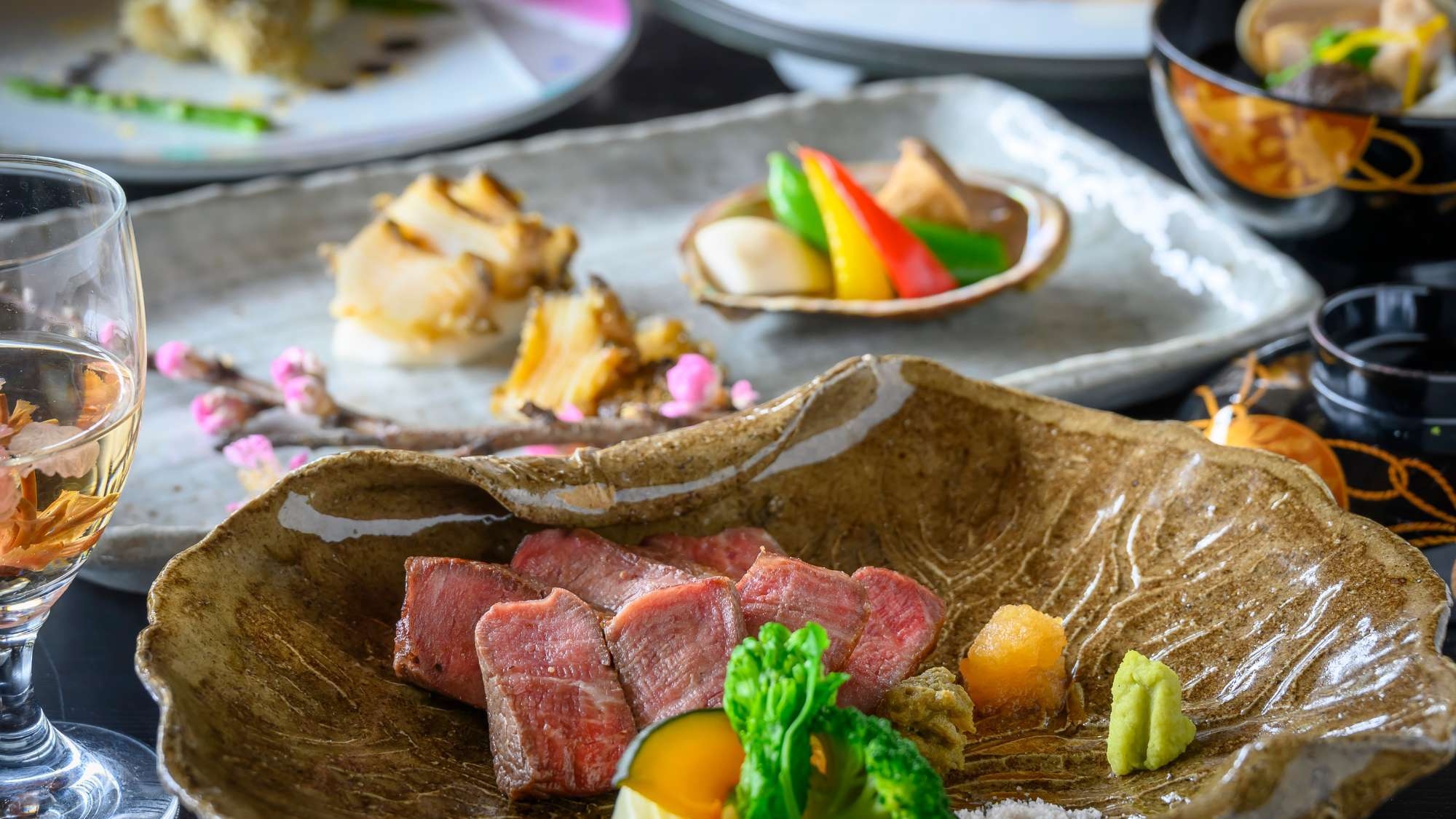 【和の極み会席】鳥取最上級ブランド和牛「オレイン55」炙り焼き他、山陰が誇る美味の豪華饗宴