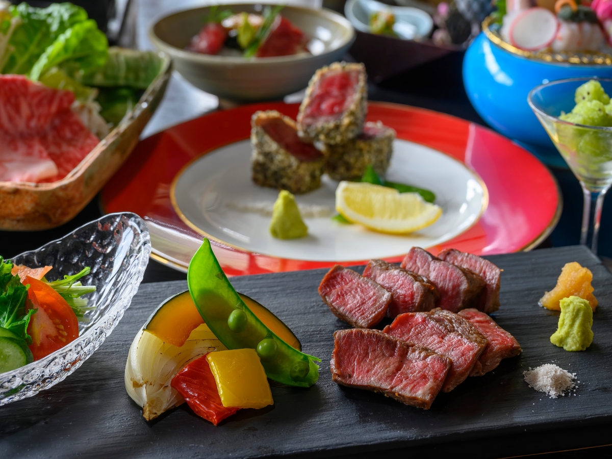 【和牛尽くし会席】鳥取の和牛の美味しさを味わい尽くす会席となっております