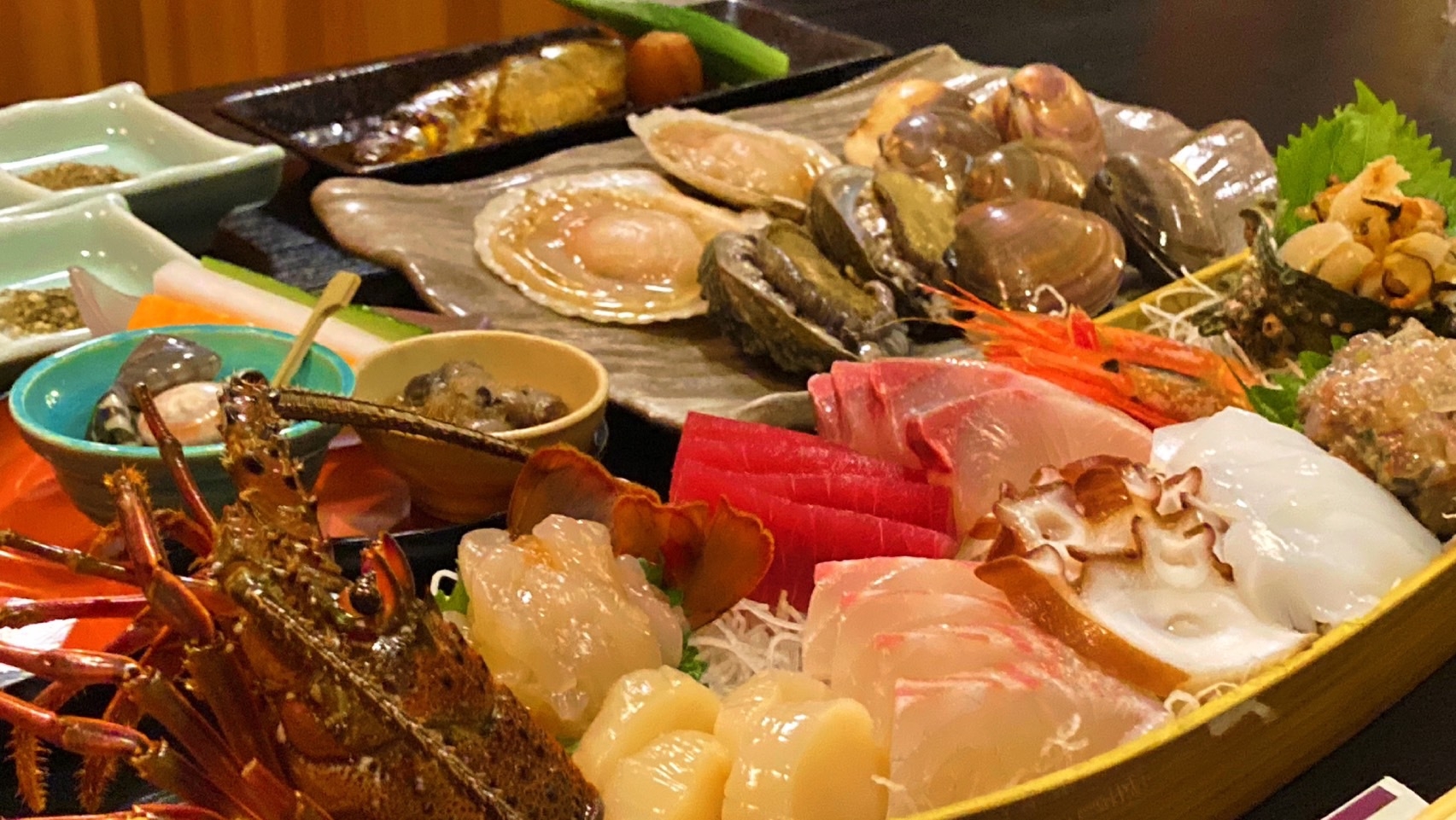 Sプラン☆浜焼食べ放題☆鮑・蛤・帆立☆九十九里海鮮満喫＜1泊2食・伊勢海老付＞
