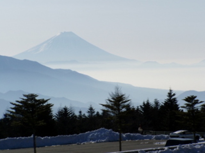 清里スキー場サンメドウズからの富士