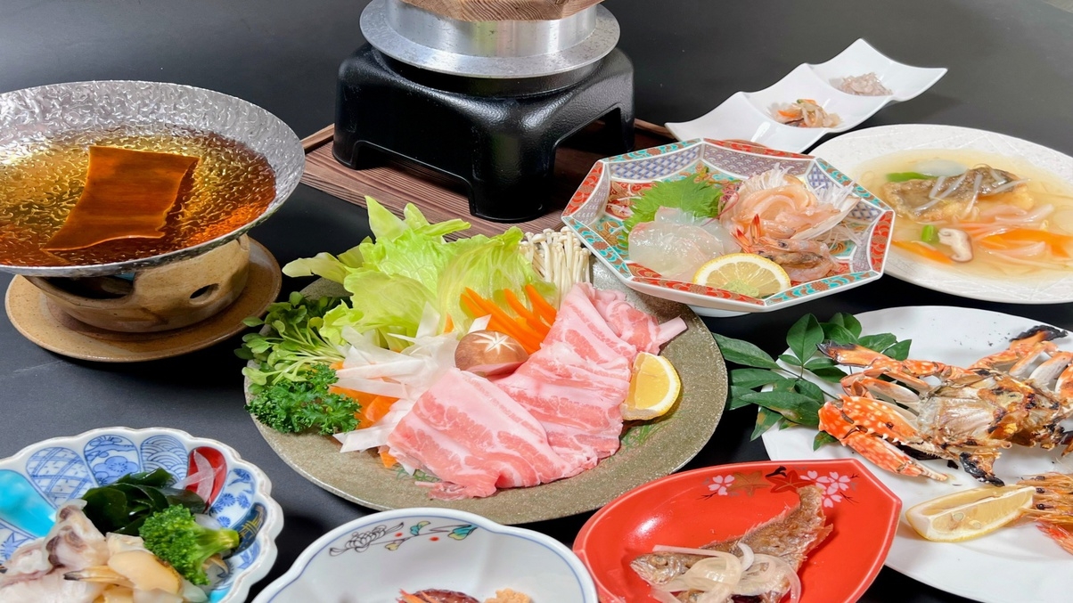【1月〜3月限定】竹崎牡蠣×金星佐賀豚しゃぶしゃぶ　名産が詰まった期間限定プラン！！