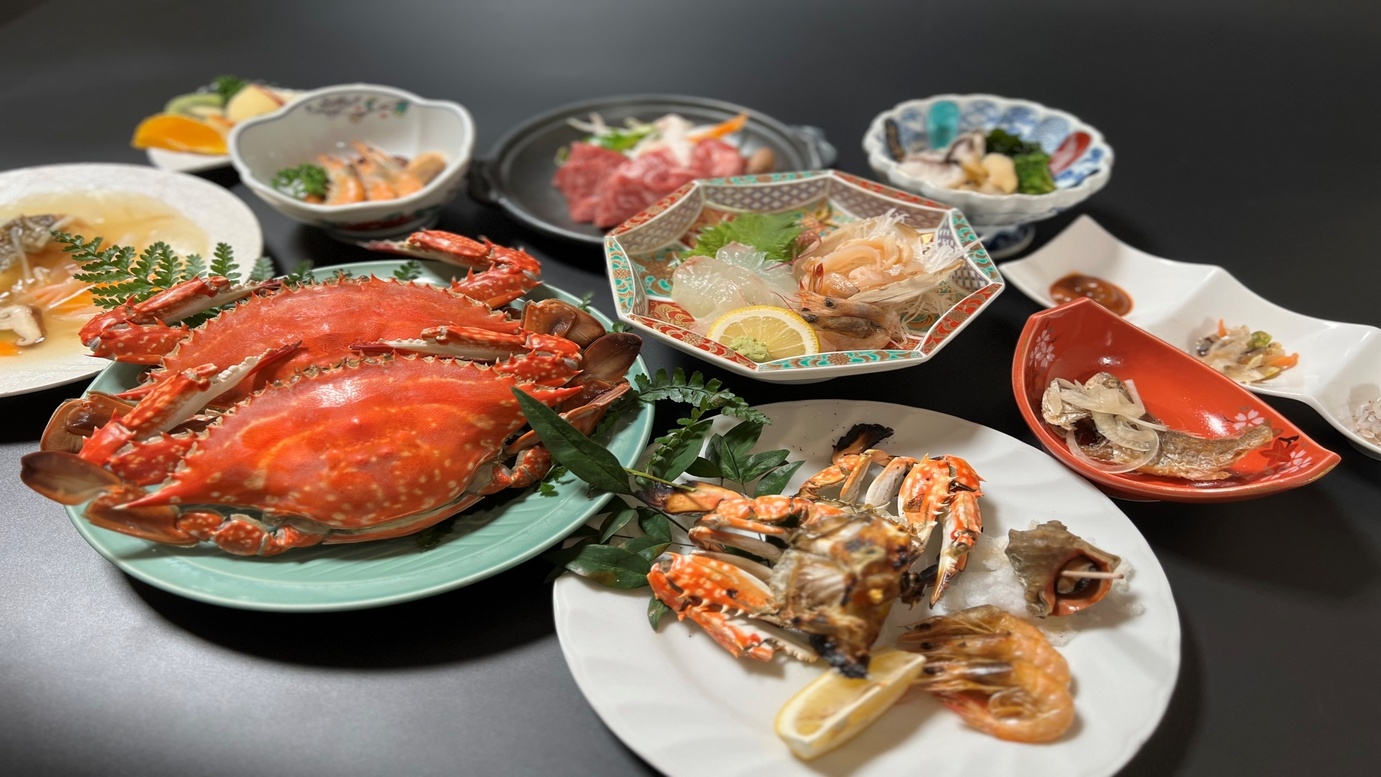 ◆一番人気！社長おまかせプラン◆竹崎蟹の姿煮を中心に旬の海鮮をご用意
