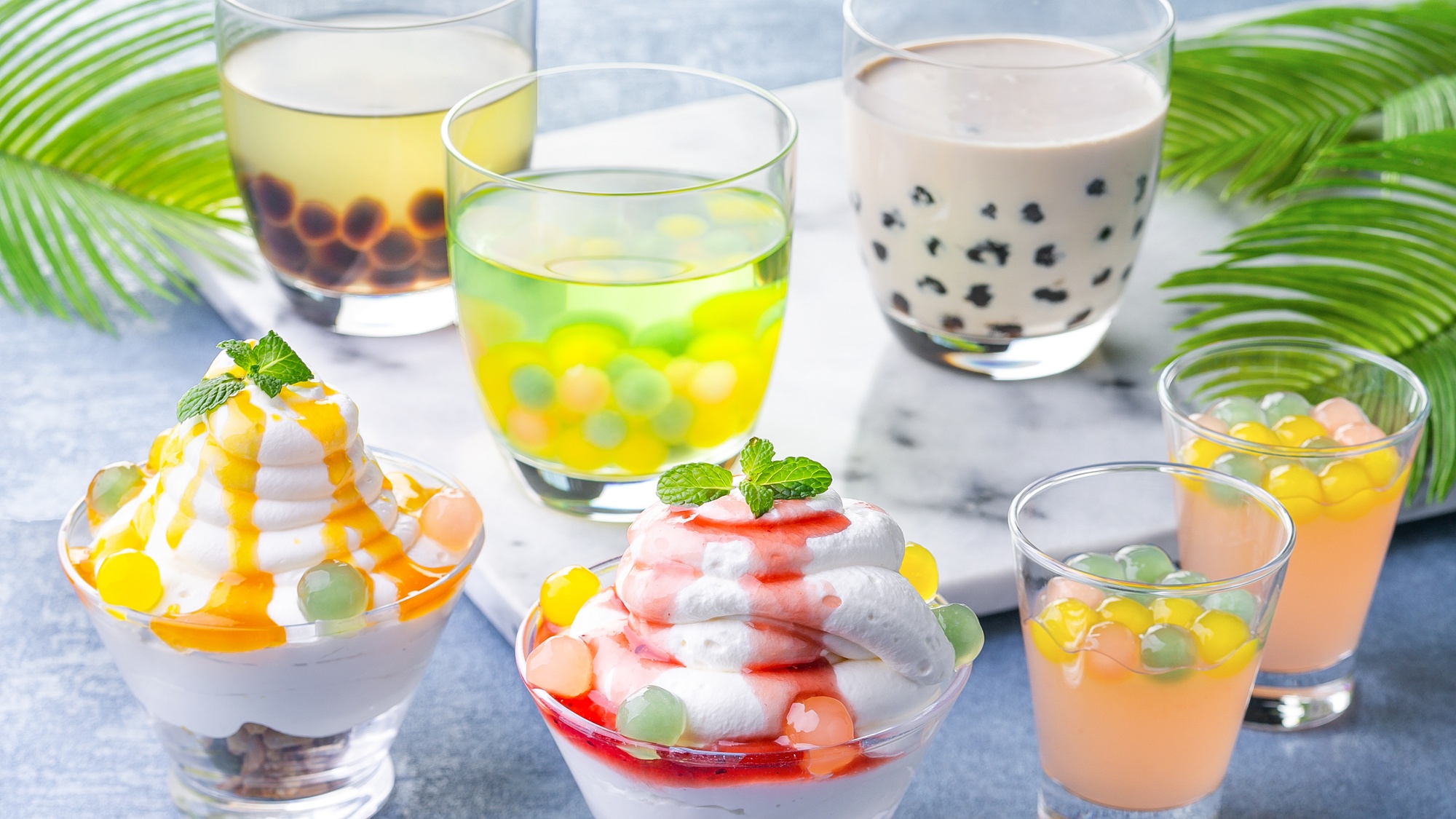 ＜Dinner Buffet＞タピオカドリンク、スイーツ集合