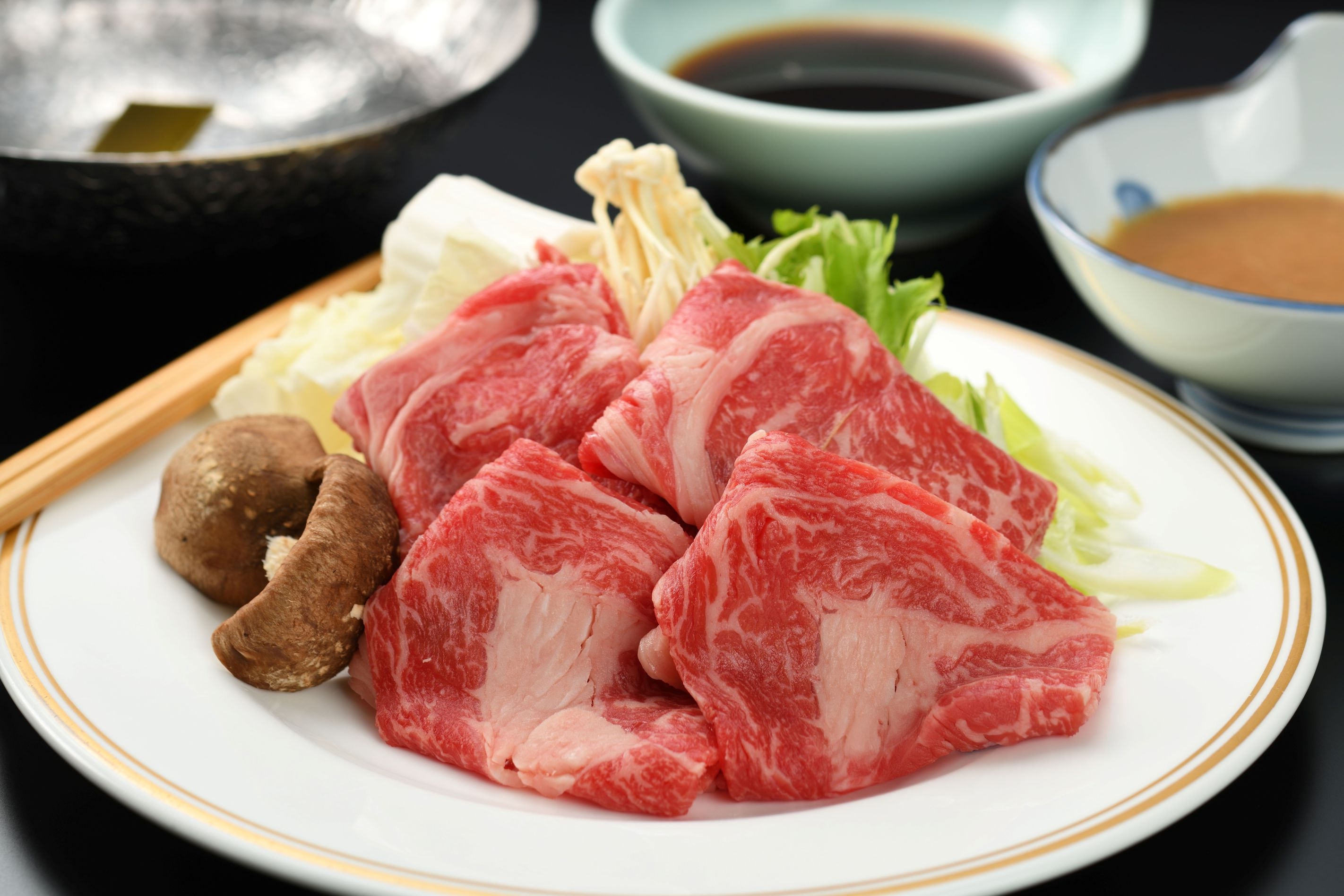 蔵王牛しゃぶしゃぶ会席【蔵王牛120ｇ】