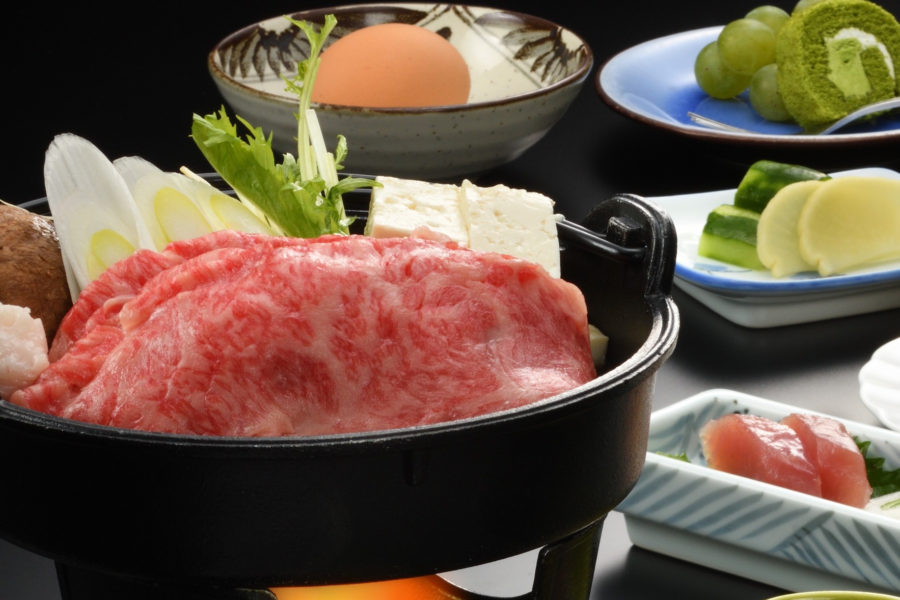 山形牛すき焼き会席【山形牛120ｇ】