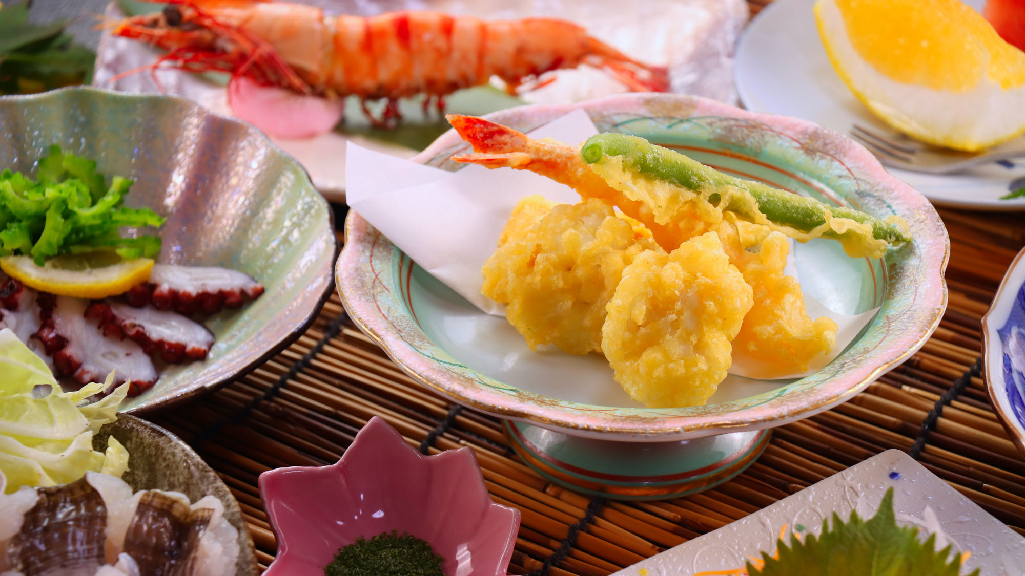 【黄金ハモと夏野菜天ぷら】