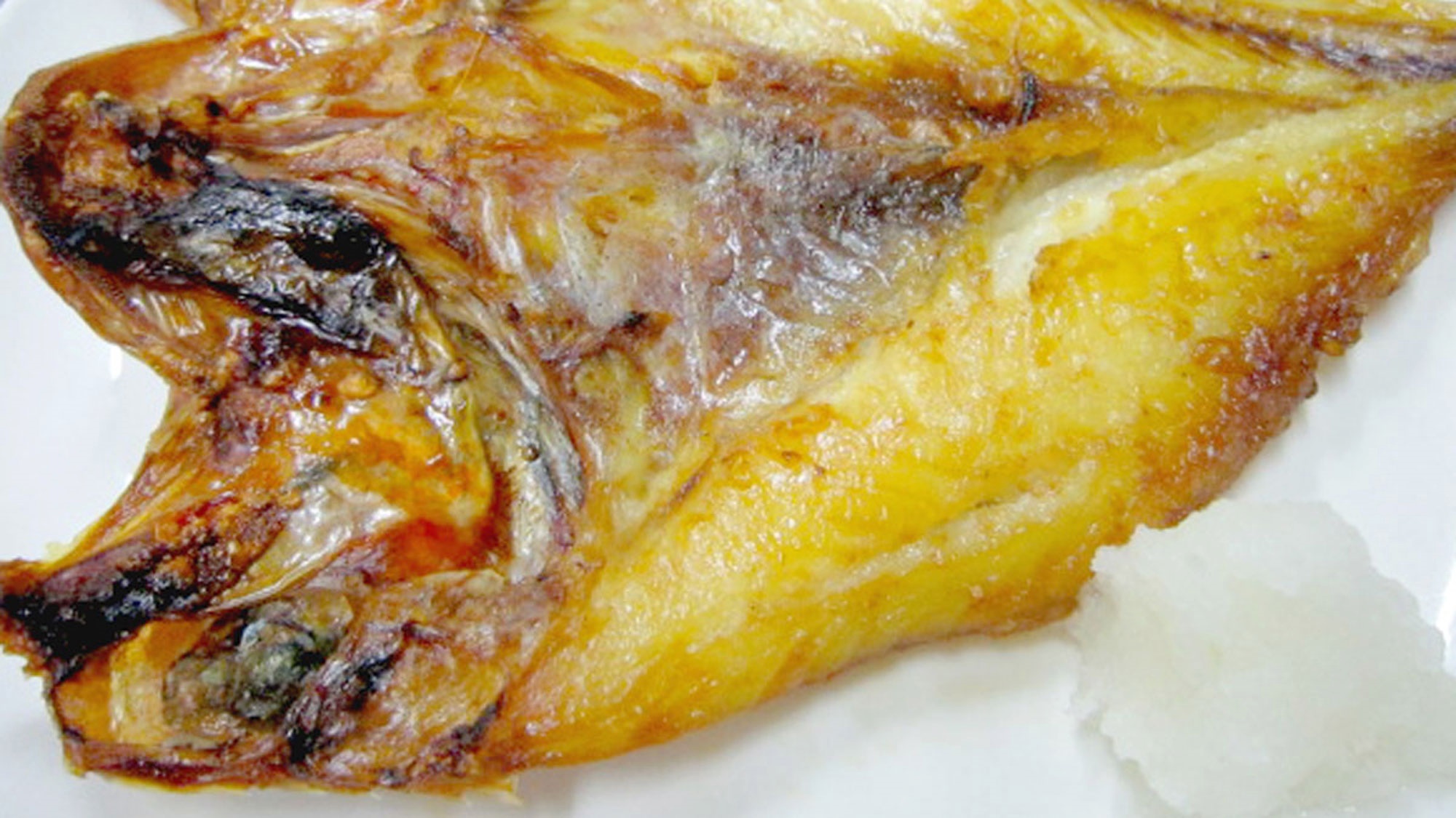 *夕食一例【キンキの開き】上質な旨みが香る焼き魚です。