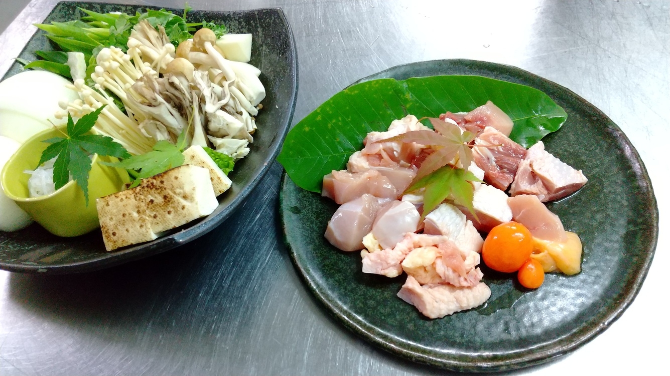 美山地鶏すきやきと春満喫プラン