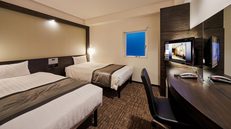 ツイン（シングルベッド×2）◇禁煙◇電子タバコも不可