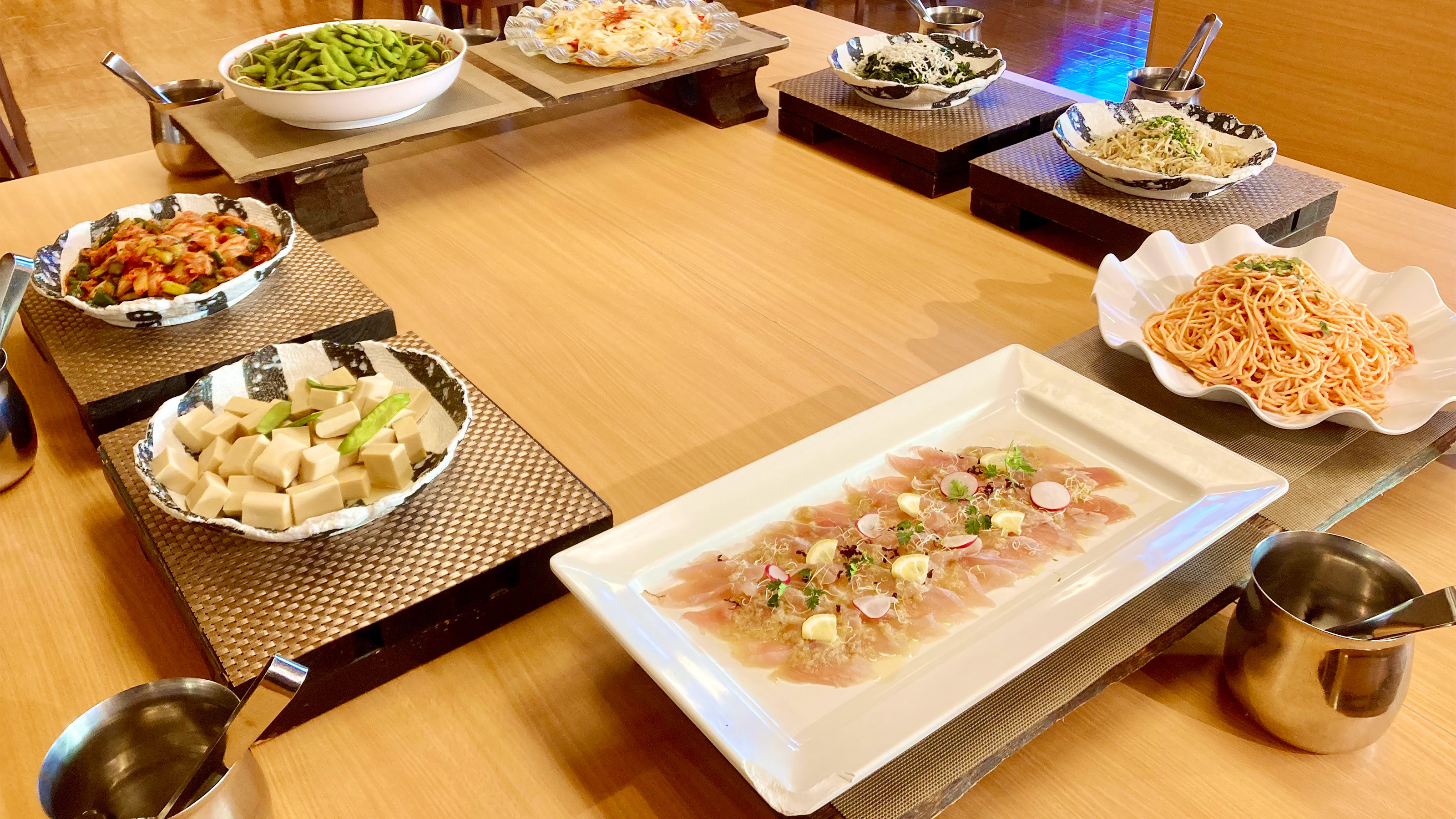 夕食バイキング一例