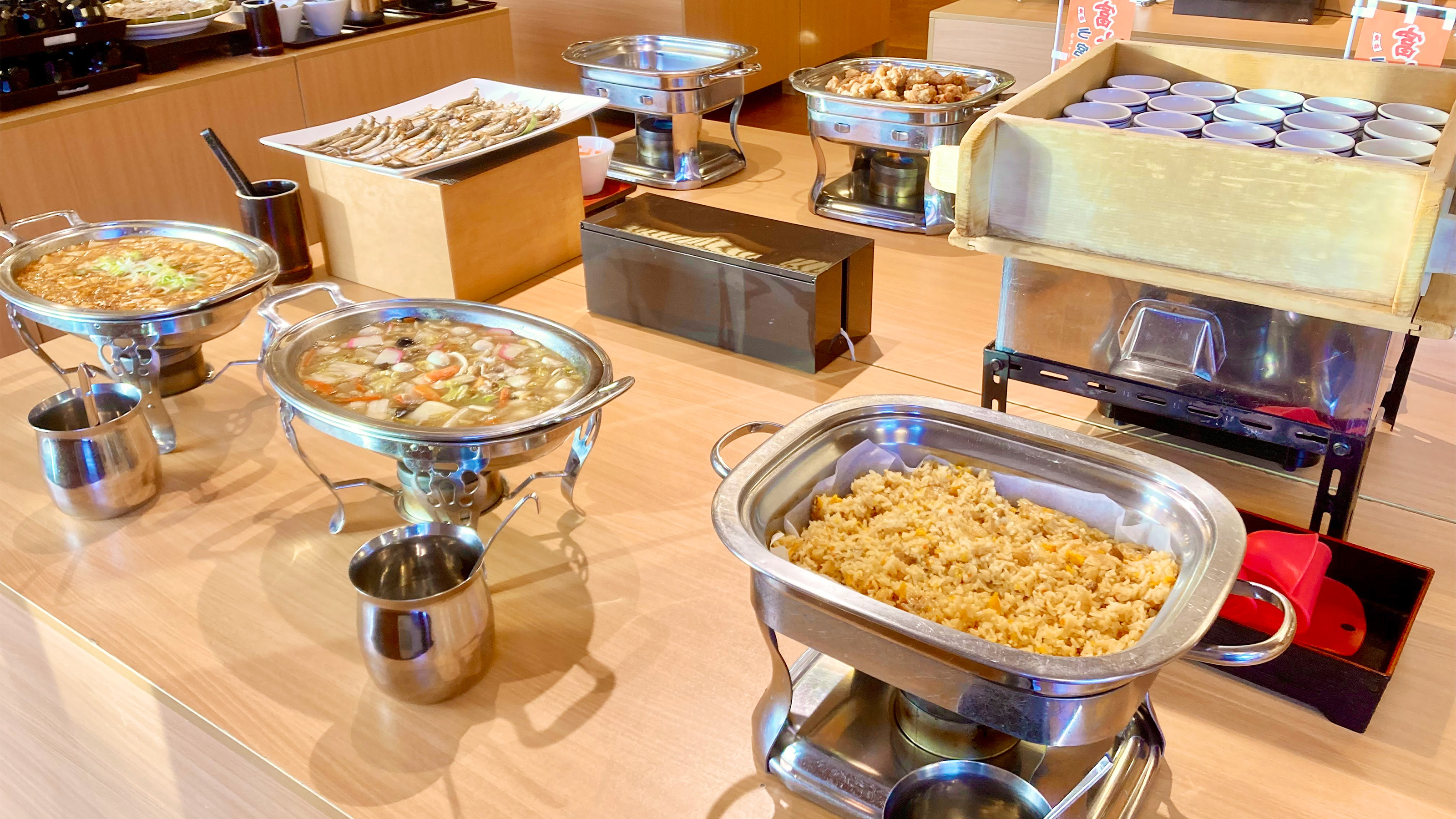 夕食バイキング一例