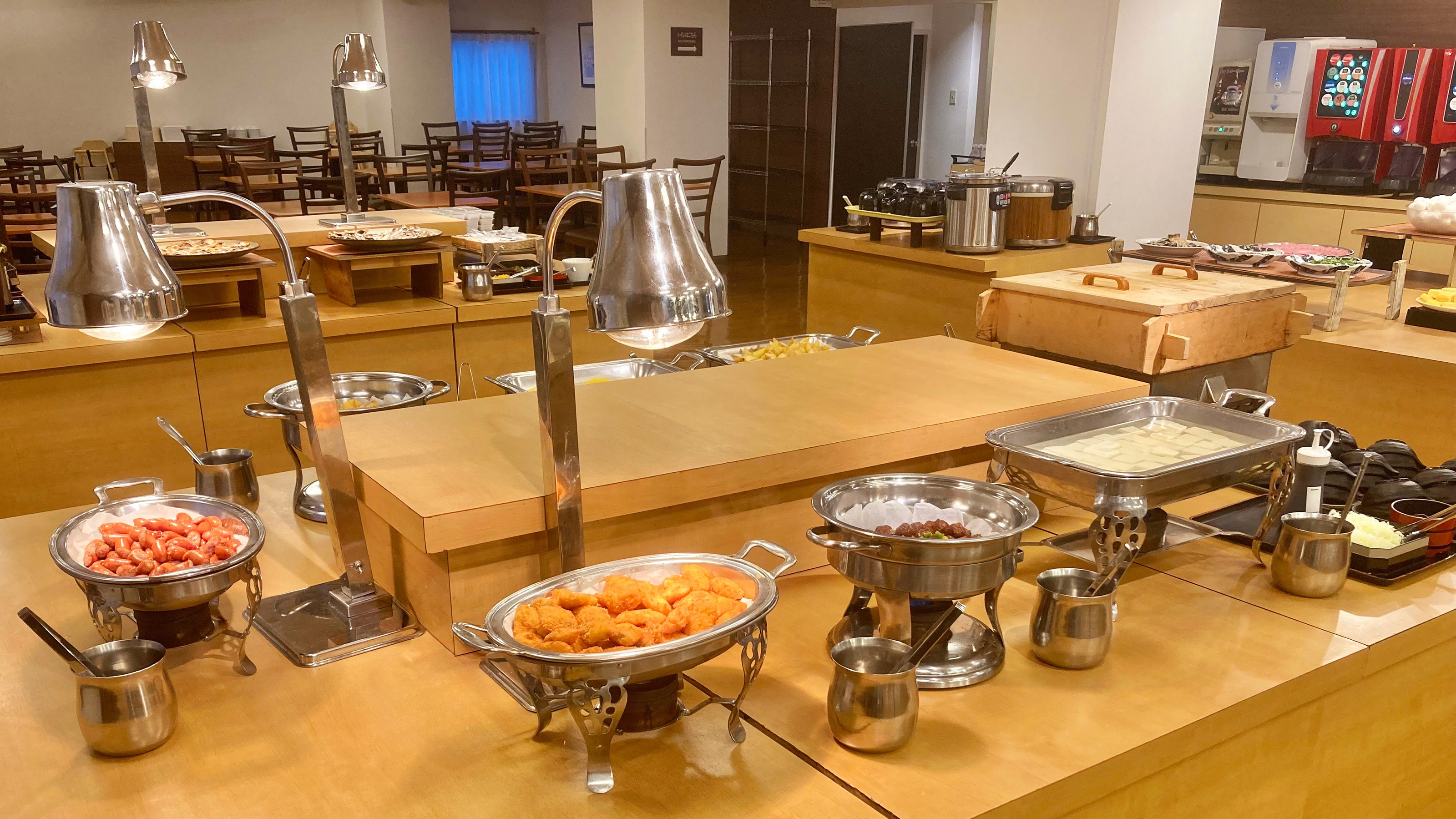 朝食バイキング一例