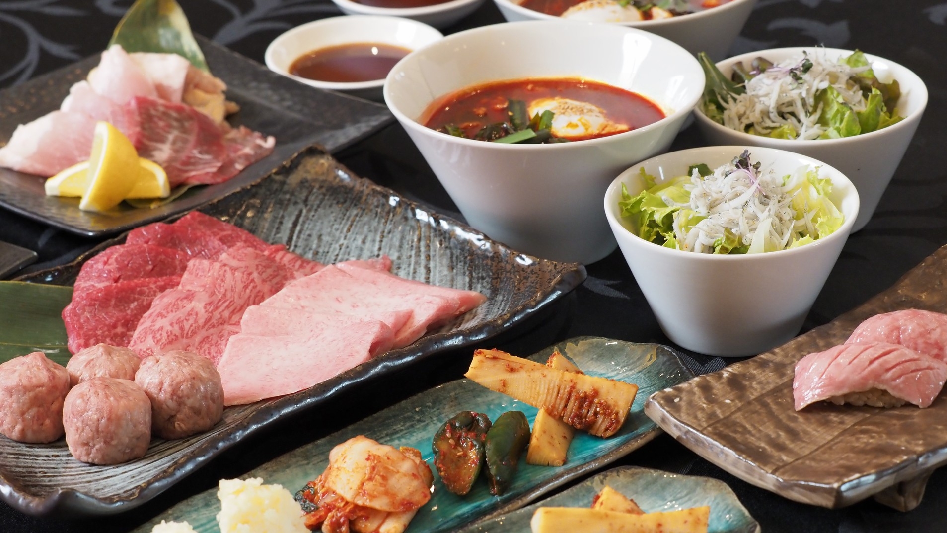 【贅沢の極】特選和牛焼肉と日本の美味しいものを楽しむ極みコース