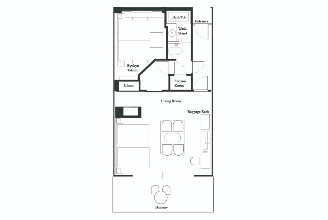 琉球モダン　平面図