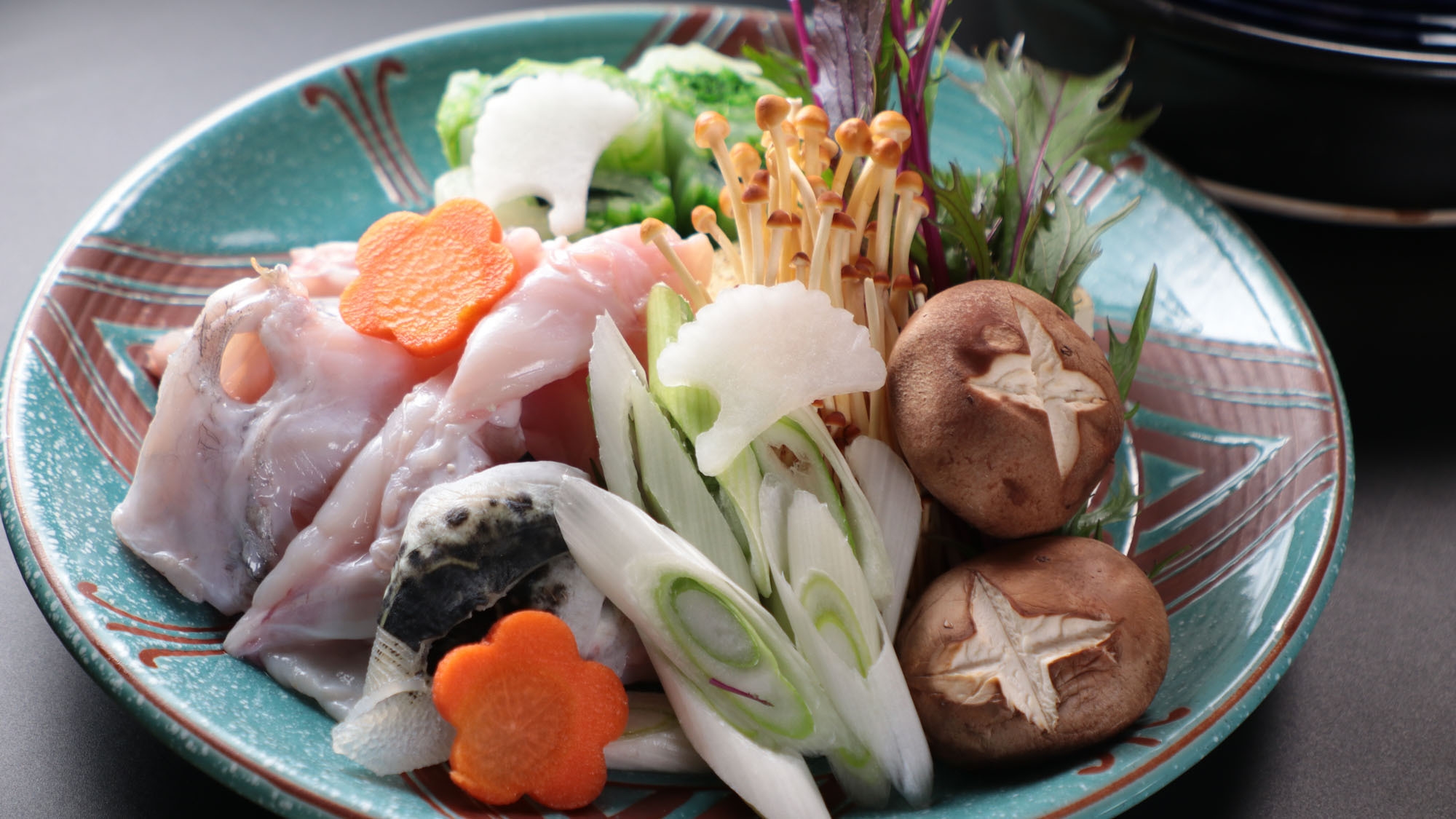 【ふぐ+鮑】冬季限定◇鮑の豊かな旨みとふぐの上品な味わいを堪能-2食付-