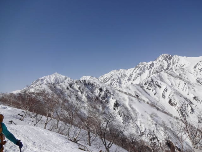 遠見尾根から五竜岳