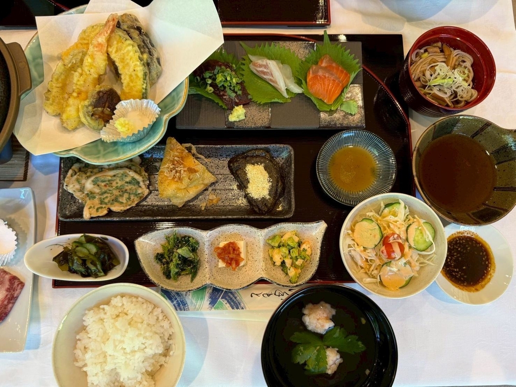 葛尾村周辺の食材を堪能｜「せせらぎ御膳」１泊夕食付きプラン