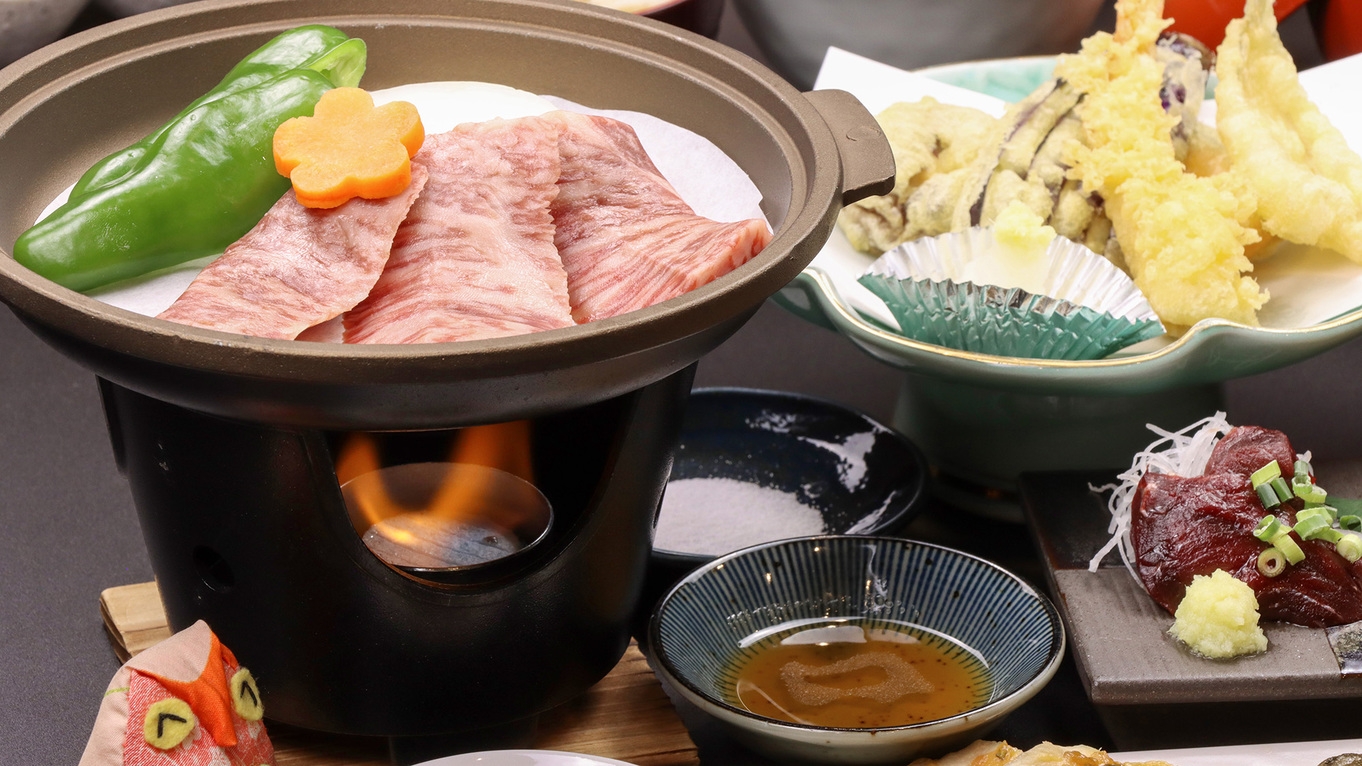 【夕食付/歩御膳】里山の自然食材と葛尾村産和牛をお手軽に味わう◆夕食付プラン
