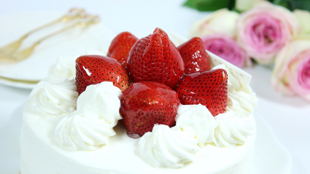 【別注料理】ケーキと花束 ※イメージ