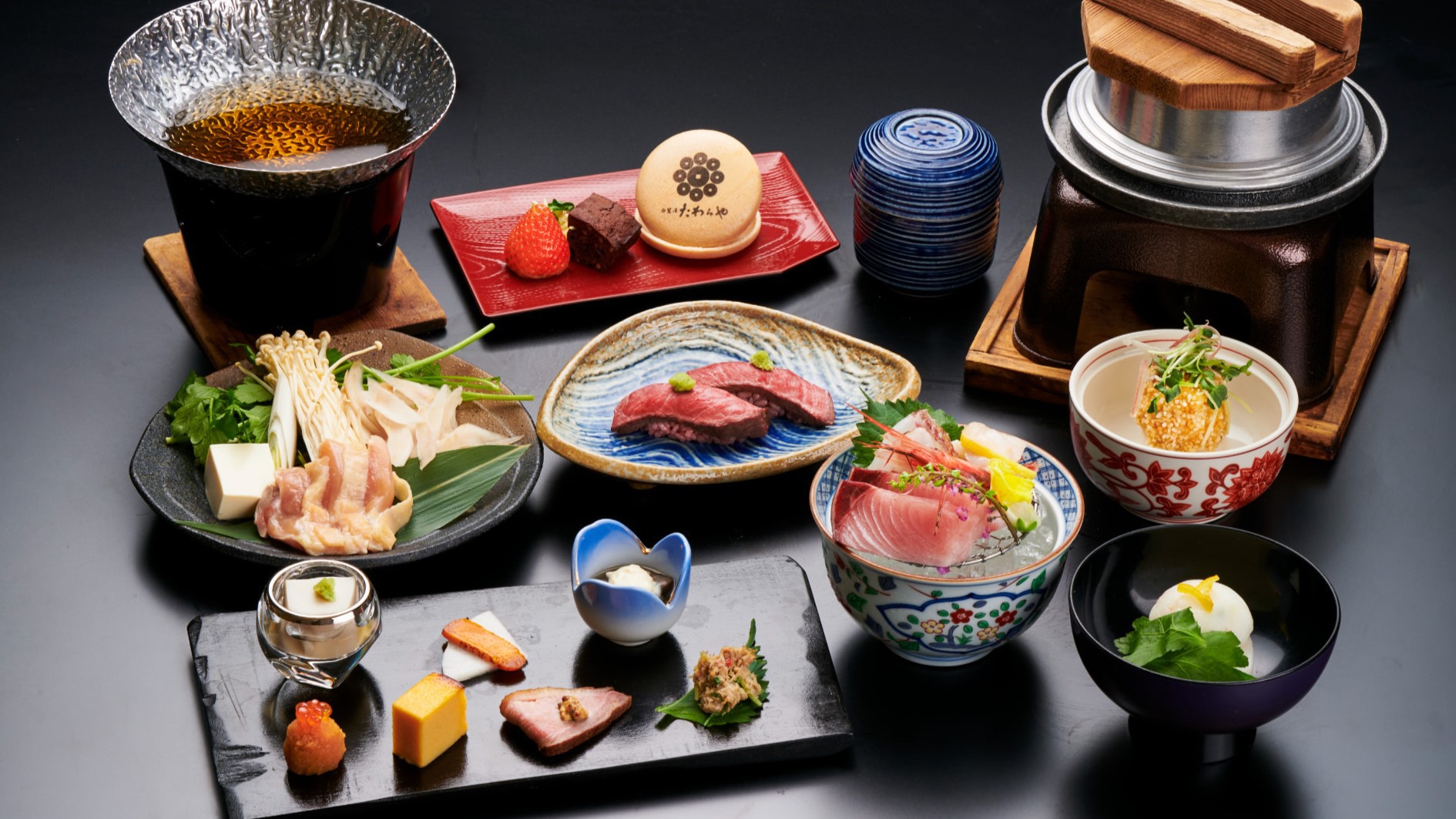 【四季の加賀会席（冬献立）】＜スタンダード＞能登牛・北陸の鮮魚・郷土の旬味を楽しむ定番会席