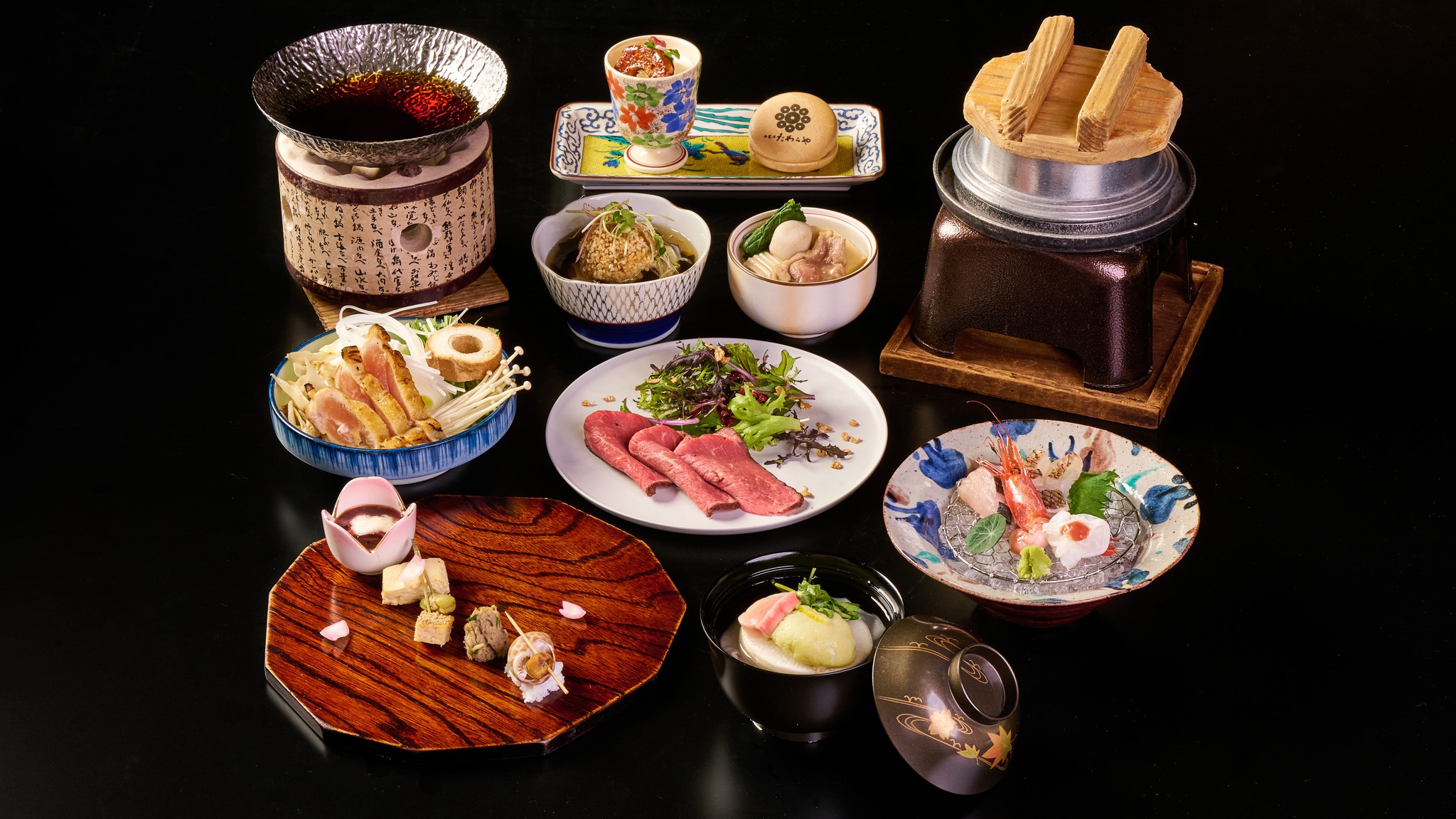 【四季の加賀会席(春)】<スタンダード>能登牛・北陸の鮮魚・郷土の旬味を楽しむ定番会席