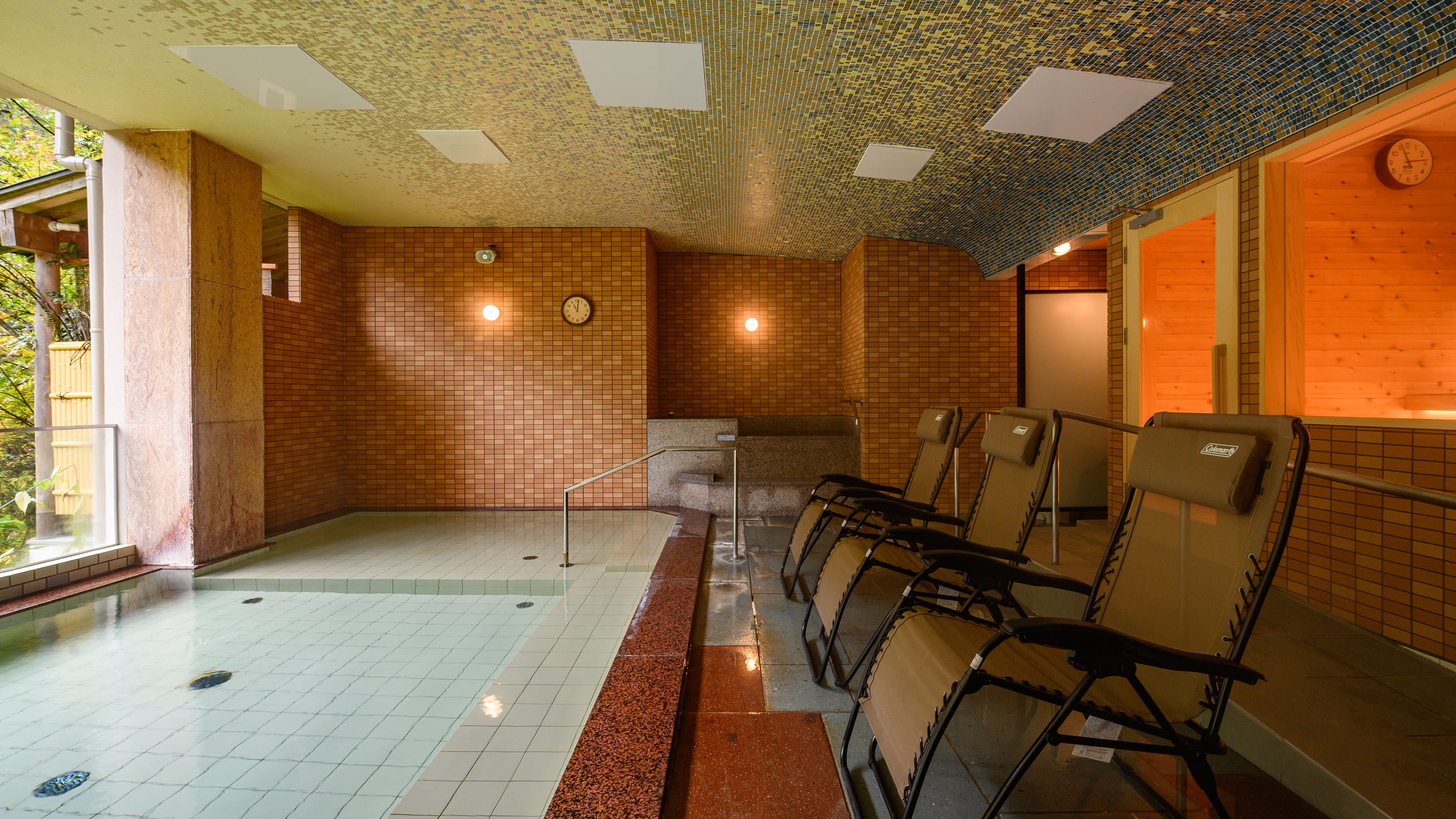 【大浴場「河鹿」】サウナ＆半露天風呂（2025年11月OPEN）