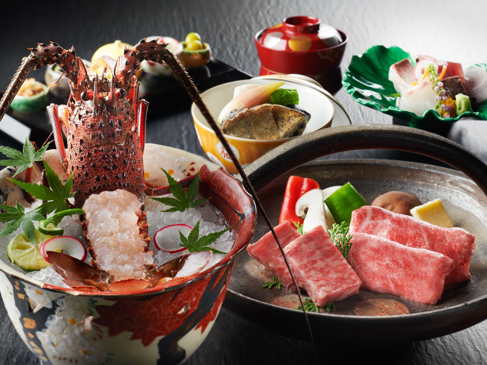 【世界に一粒、自分だけの真珠付】真珠・伊勢海老・鮑・松阪牛付き　伊勢志摩満喫プラン