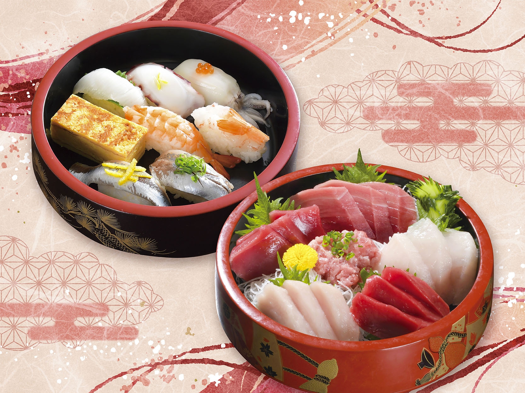 【船元直送】まぐろづくし刺身と通の八貫 霞付プラン