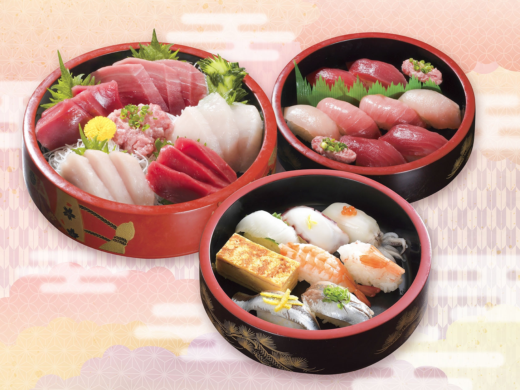 【焼津食べつくし】まぐろづくし刺身とまぐろづくし握りと通の八貫 霞付プラン