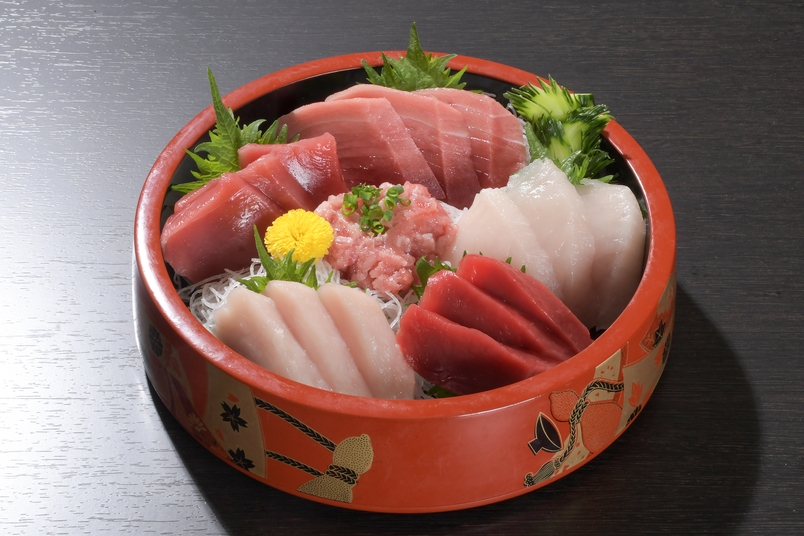 【焼津食べつくし】まぐろづくし刺身と南まぐろと本まぐろの中トロ握り食べ比べと巻きずし付プラン