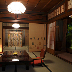 Traditional japanese style 16tatami Deluxe Garden room