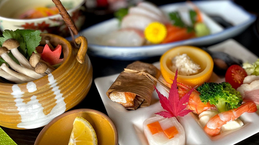 スタンダード☆日本料理さとうの料理長がつくりあげた、本格和食♪　※お食事内容は日によって異なります。