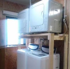 Washing machine / gas dryer