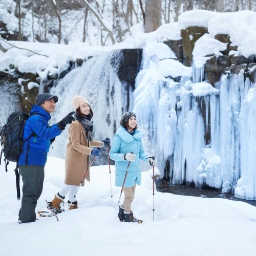 冬のアクティビティ「氷瀑観賞ガイドツアー」