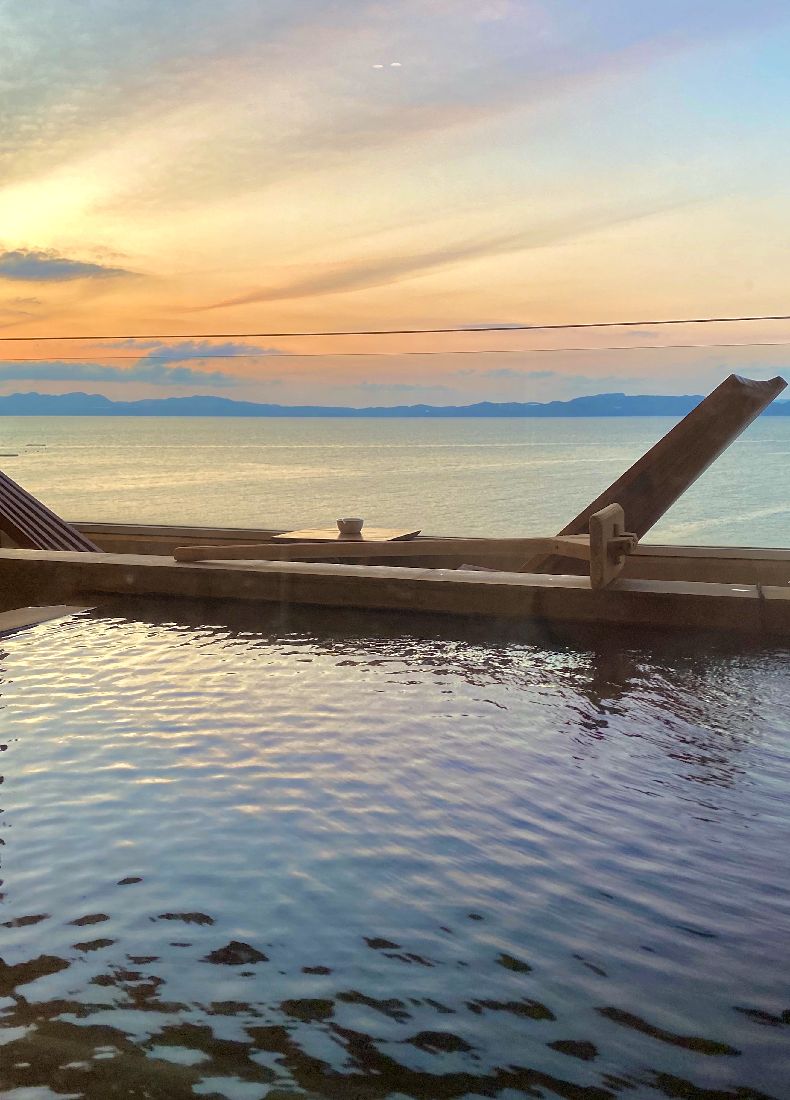 お部屋からの夕日♪小浜温泉No1の絶景♪♪お部屋は全室が海側オーシャンビューです♪♪♪