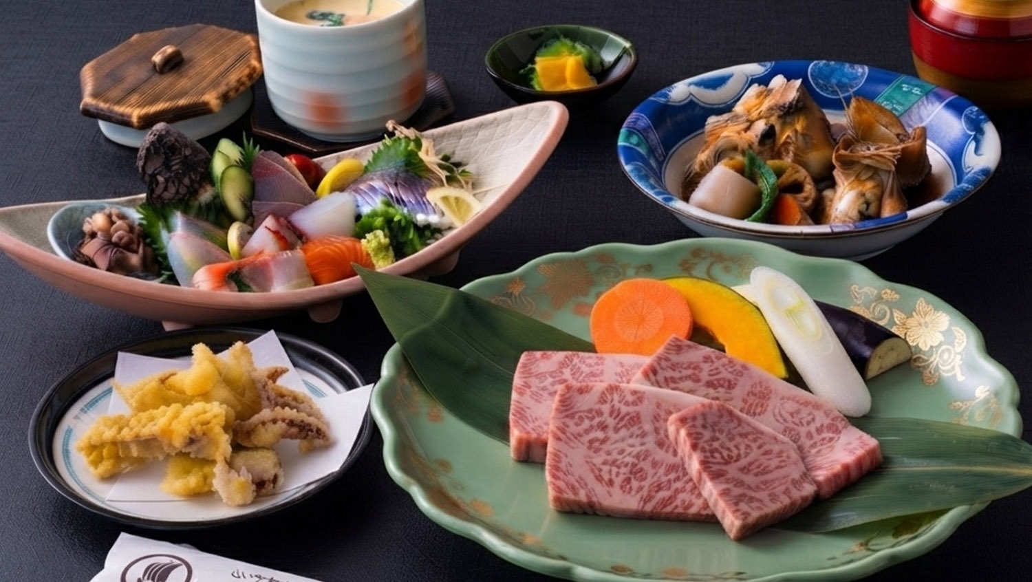 【唐津を満喫】佐賀牛×刺盛×あら炊き×ゲソ天！イカなしでも豪華プラン【※烏賊は付いてません】