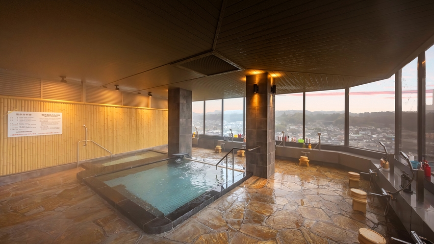 【展望大浴場】日田温泉は、湯上りツルツルの「美人の湯♪」